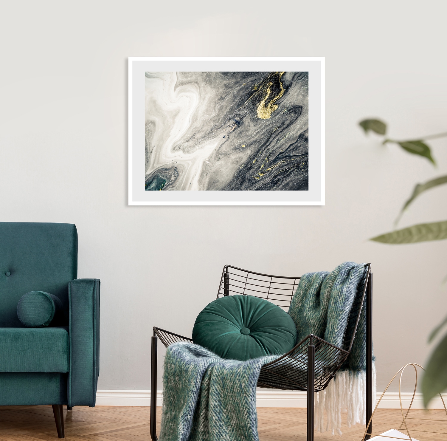 Image of queence Bild "Donata" Abstrakt Spa Spirituelle Bilder Stein Marmor, Abstrakt, gerahmt