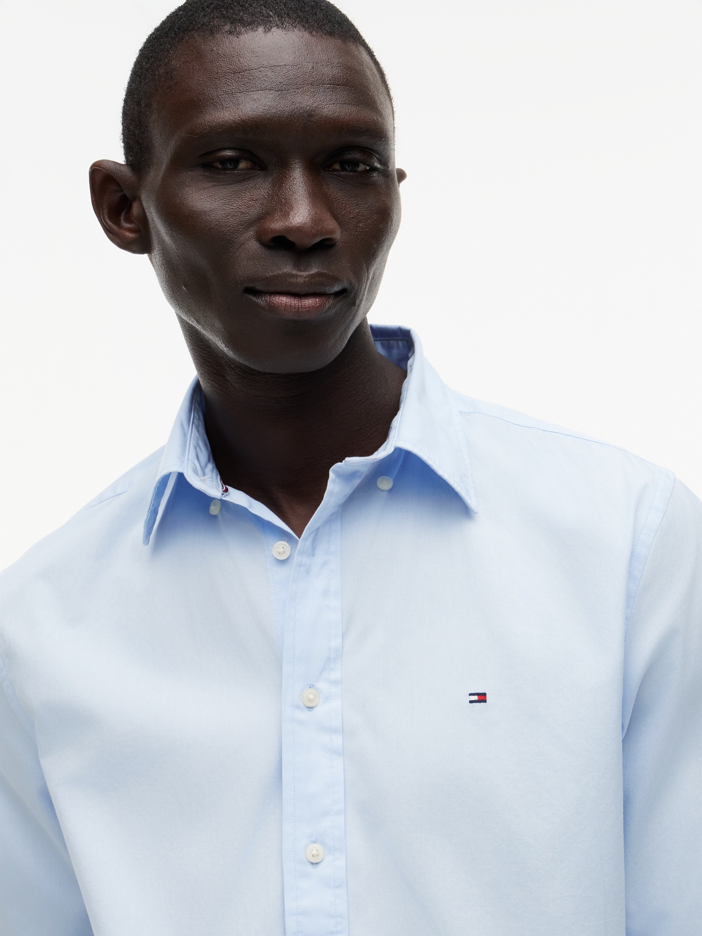 Tommy Hilfiger Langarmhemd »CORE FLEX POPLIN SOLID Regular Fit SHIRT« Regular Fit Flex Cotton