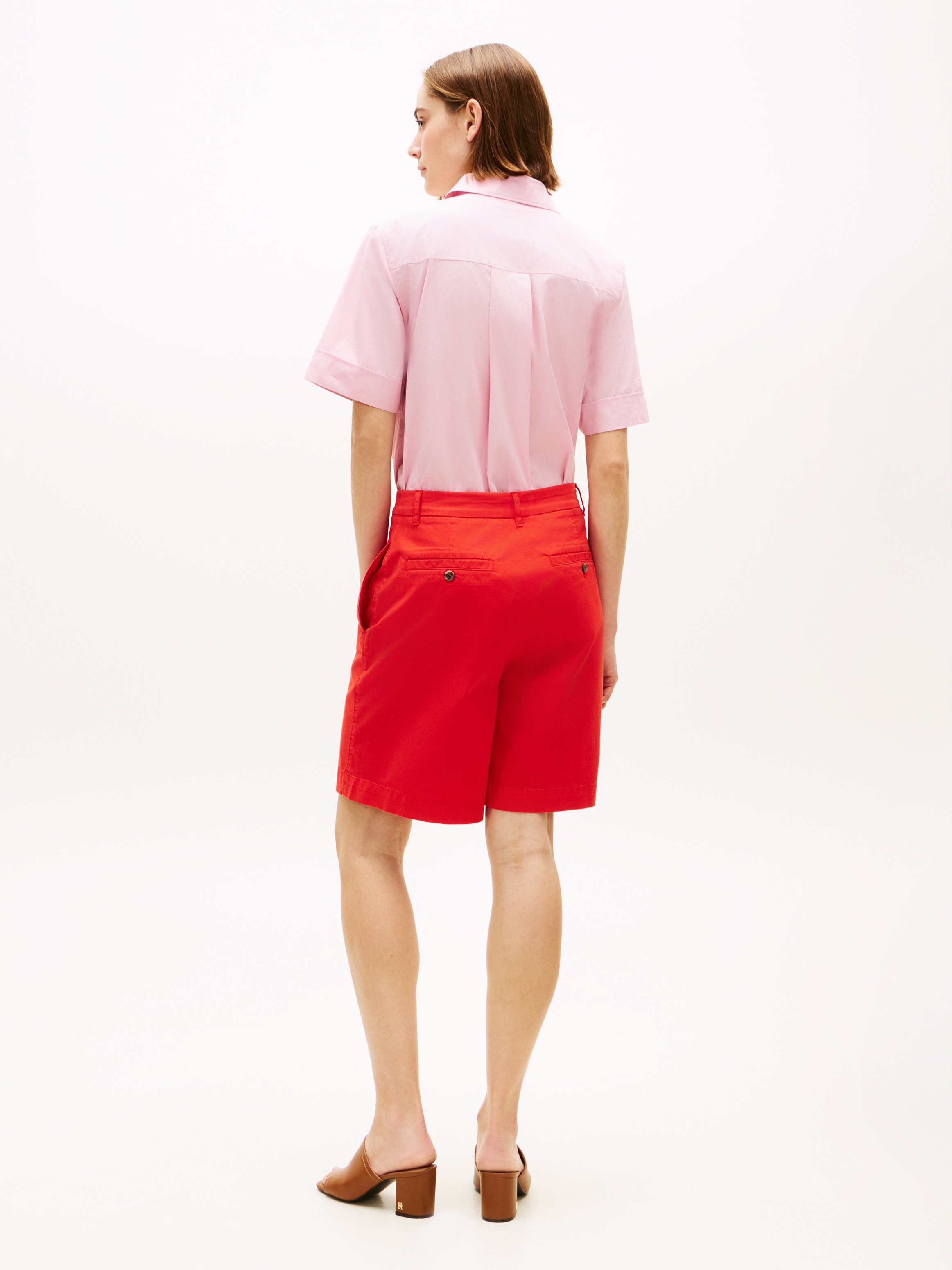 Tommy Hilfiger Short en chino »CO GMD BLEND CHINO SHORT«  mit geknöpften Gesässtaschen, Regular Fit