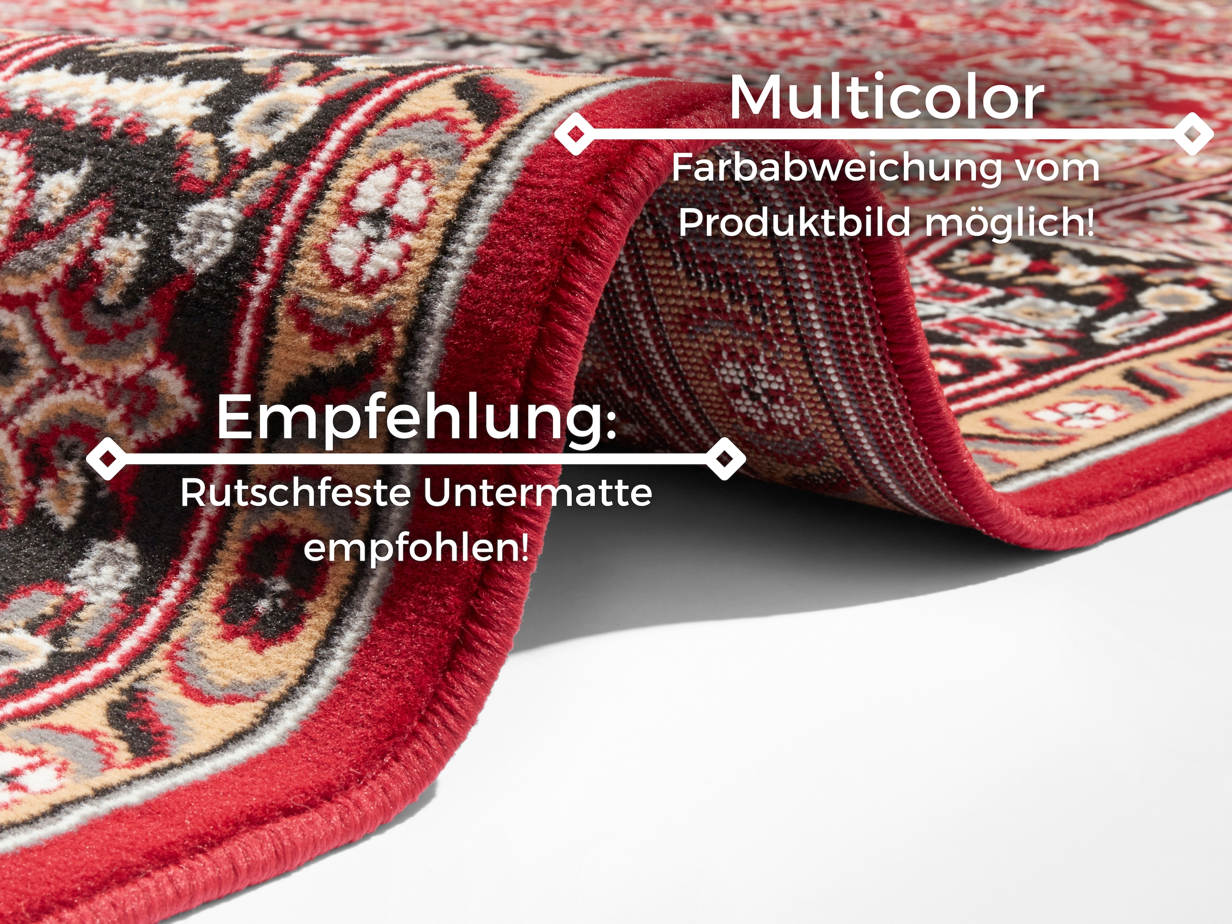 HANSE Home Teppich »Skazar Isfahan« rechteckig 9 mm Höhe Kurzflor, Orient, Läufer, Vintage, Esszimmer, Wohnzimmer, Flur