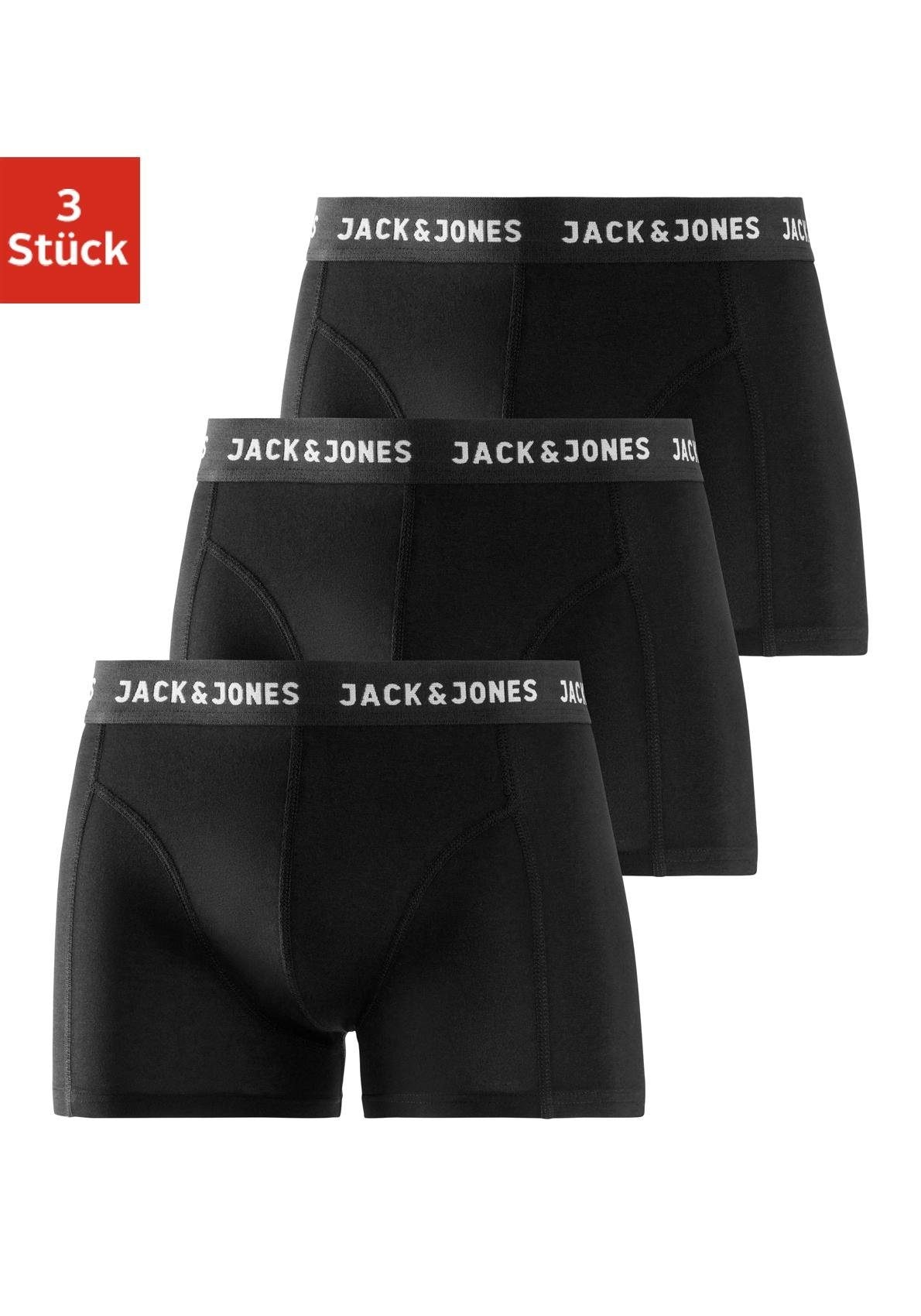 Jack & Jones Boxer, (Packung, 3 St.), mit Logowebbund