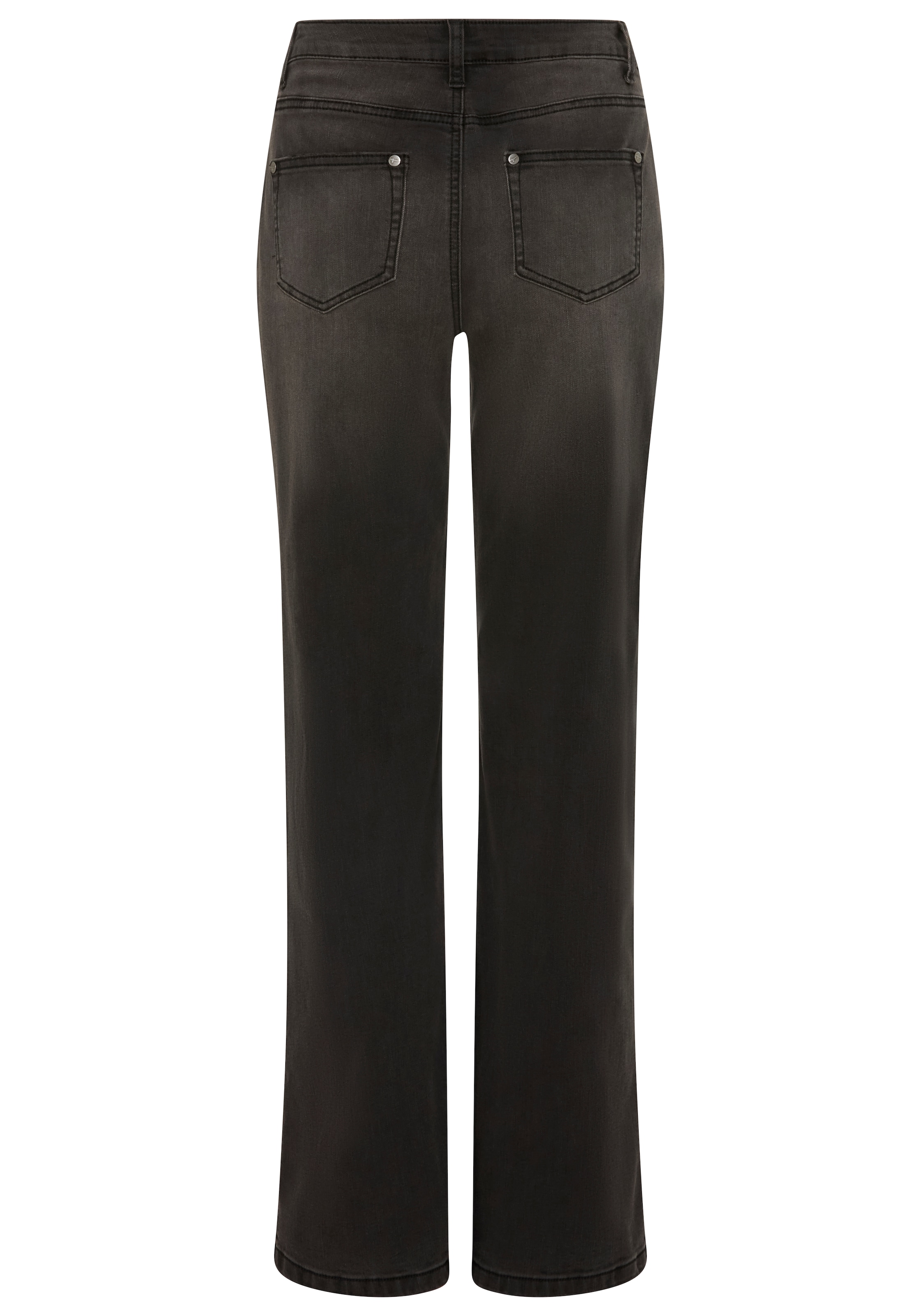 Tamaris Jeans large »mit modischer Silhouette und hohem Tragekomfort« taille haute, coupe longue, avec applications à boutons