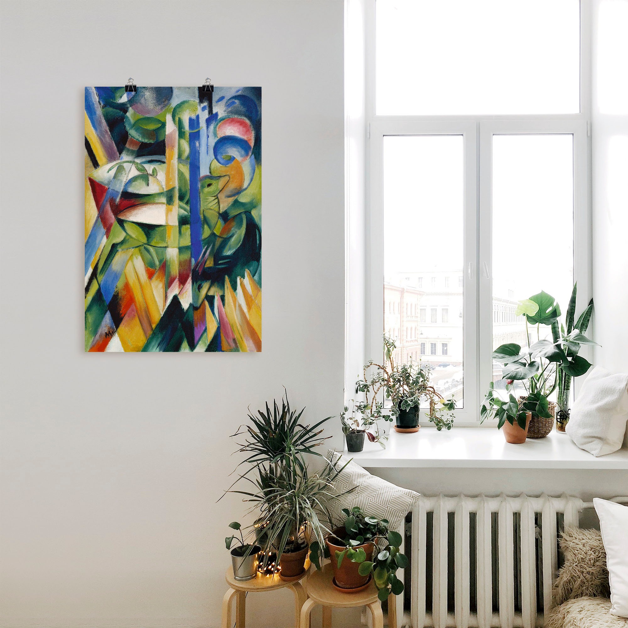 Artland Impression d'art »Die kleinen Bergziegen. 1914.« 1 cuis tlg. als Alubild, Leinwandbild, Wandaufkleber oder Poster in versch. Grössen