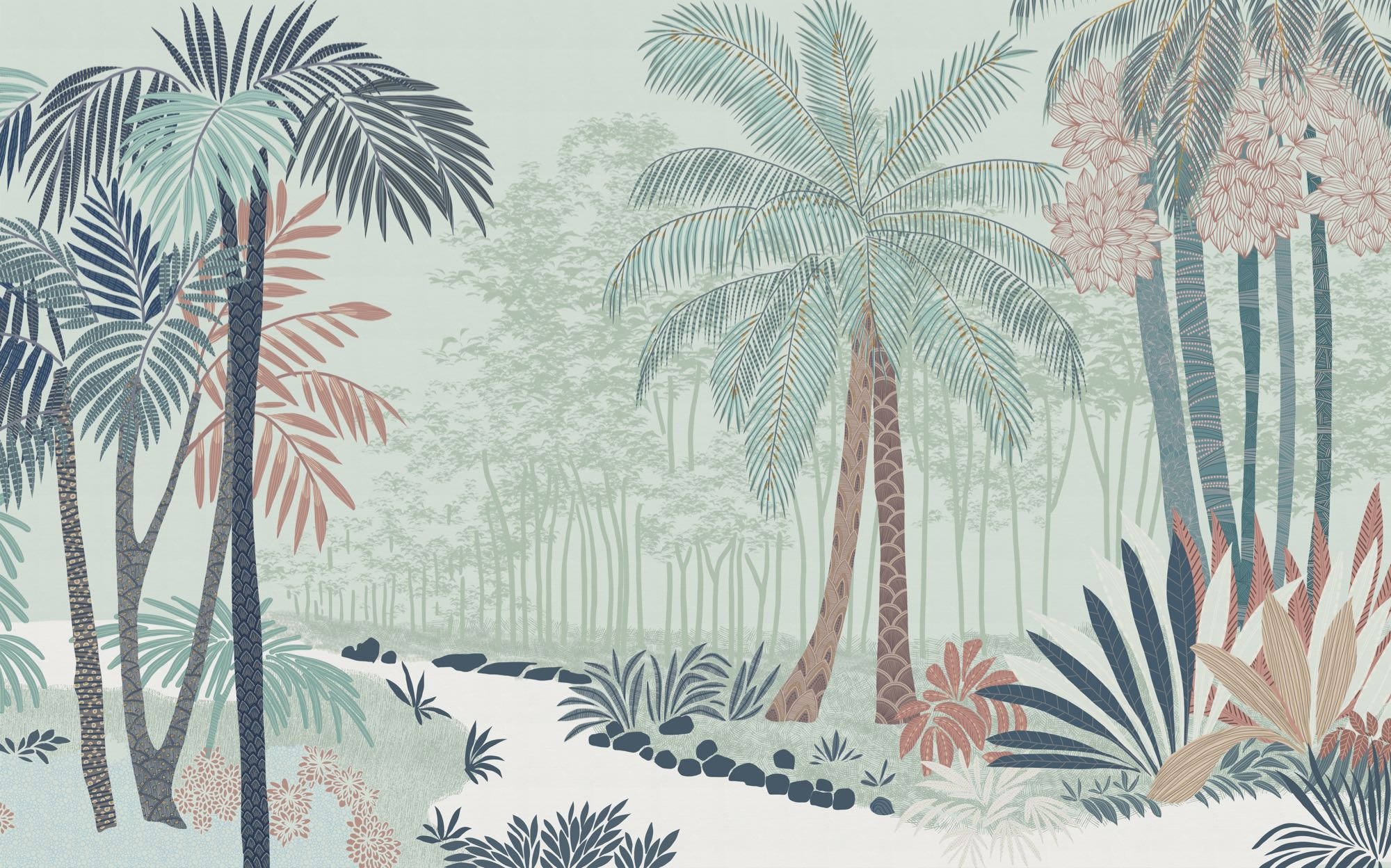 Komar Fototapete »Vlies Fototapete - Flora Glaucus - Grösse 400 x 250 cm« Motiv | bedruckt glatt