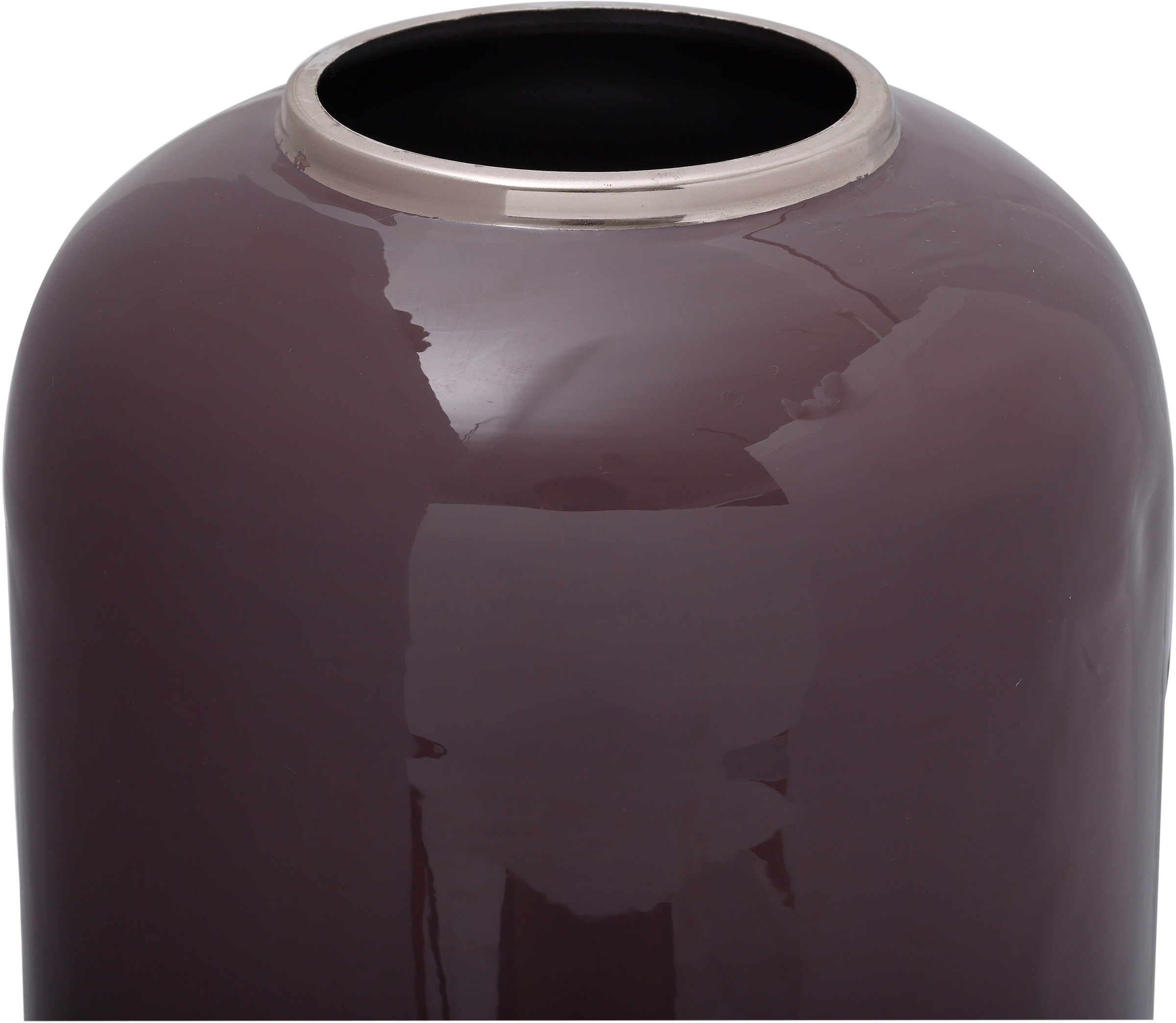 Vase Design "Touna" 69cm Violet & Argent