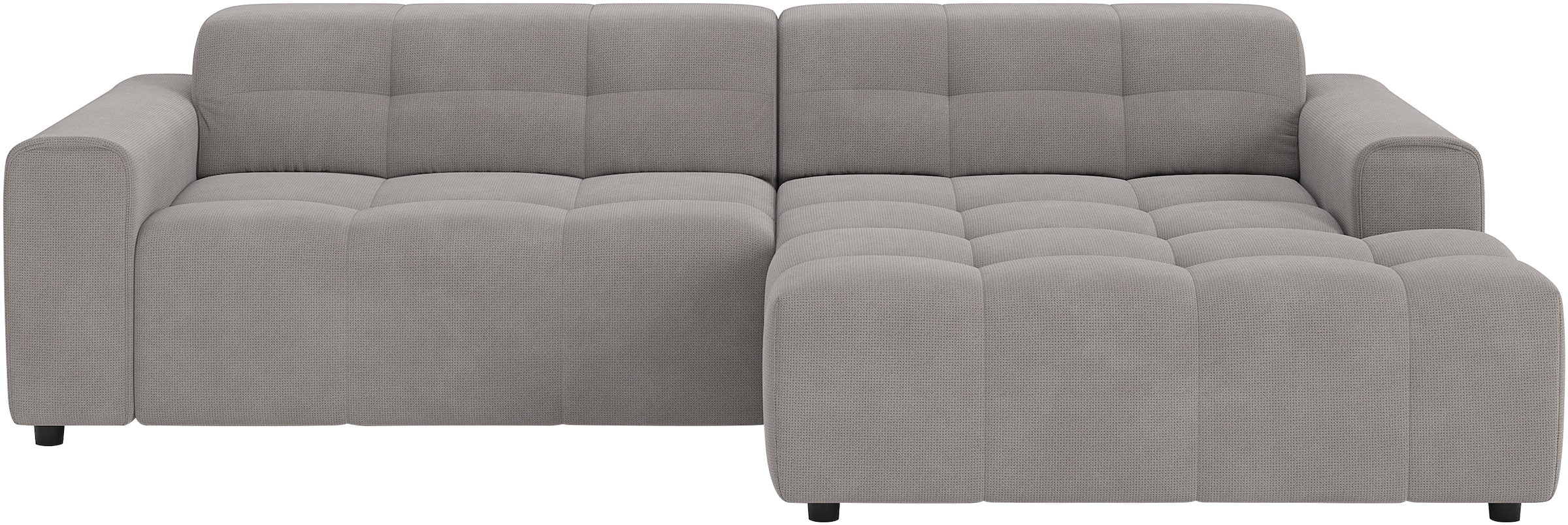 COTTA Ecksofa »Sento L-Form, B:280 cm, Chenille-Struktur, XXL Recamiere B: 133cm«