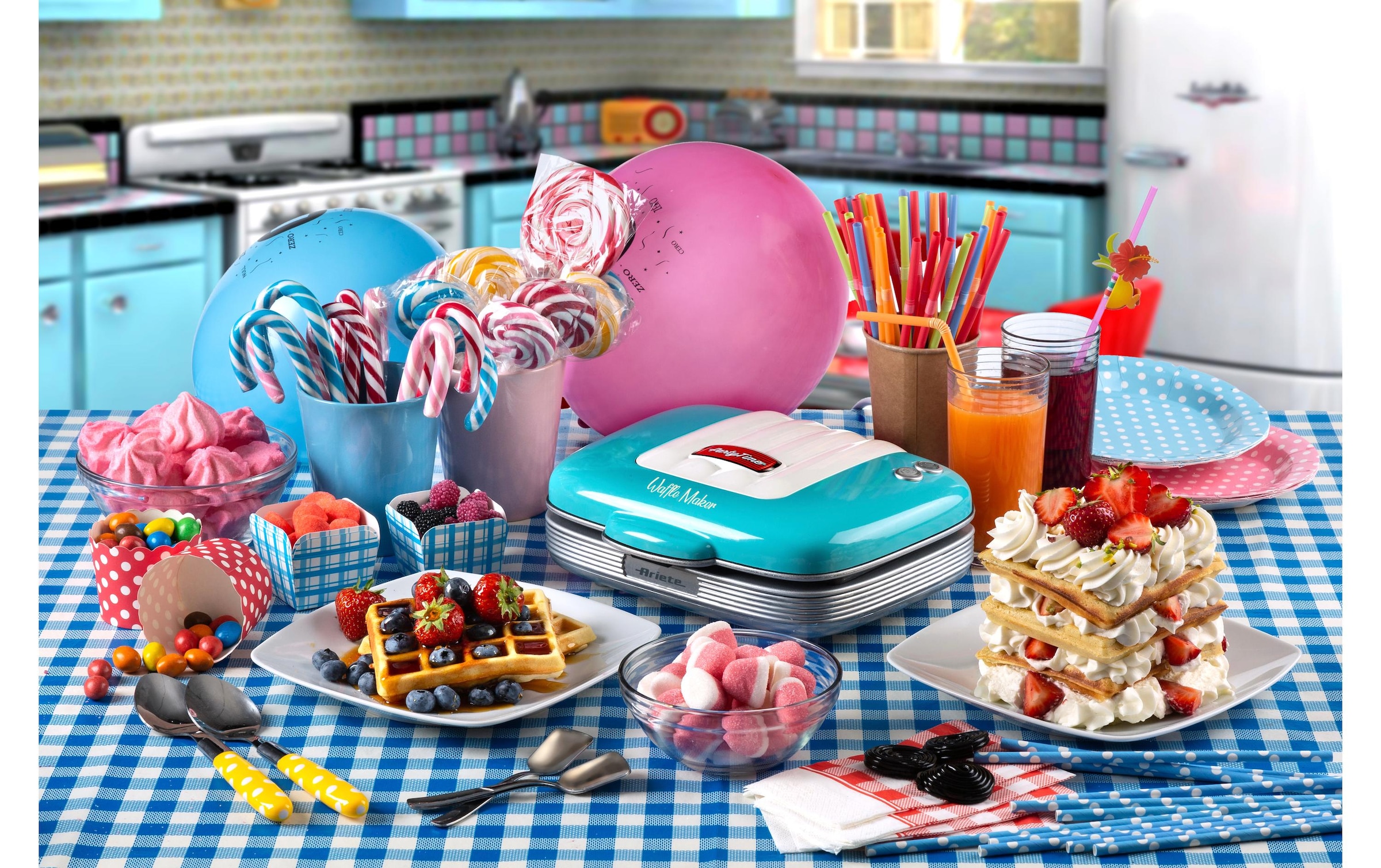 Ariete Waffeleisen »Party Time ARI-1973-BL Blau«, 700 W