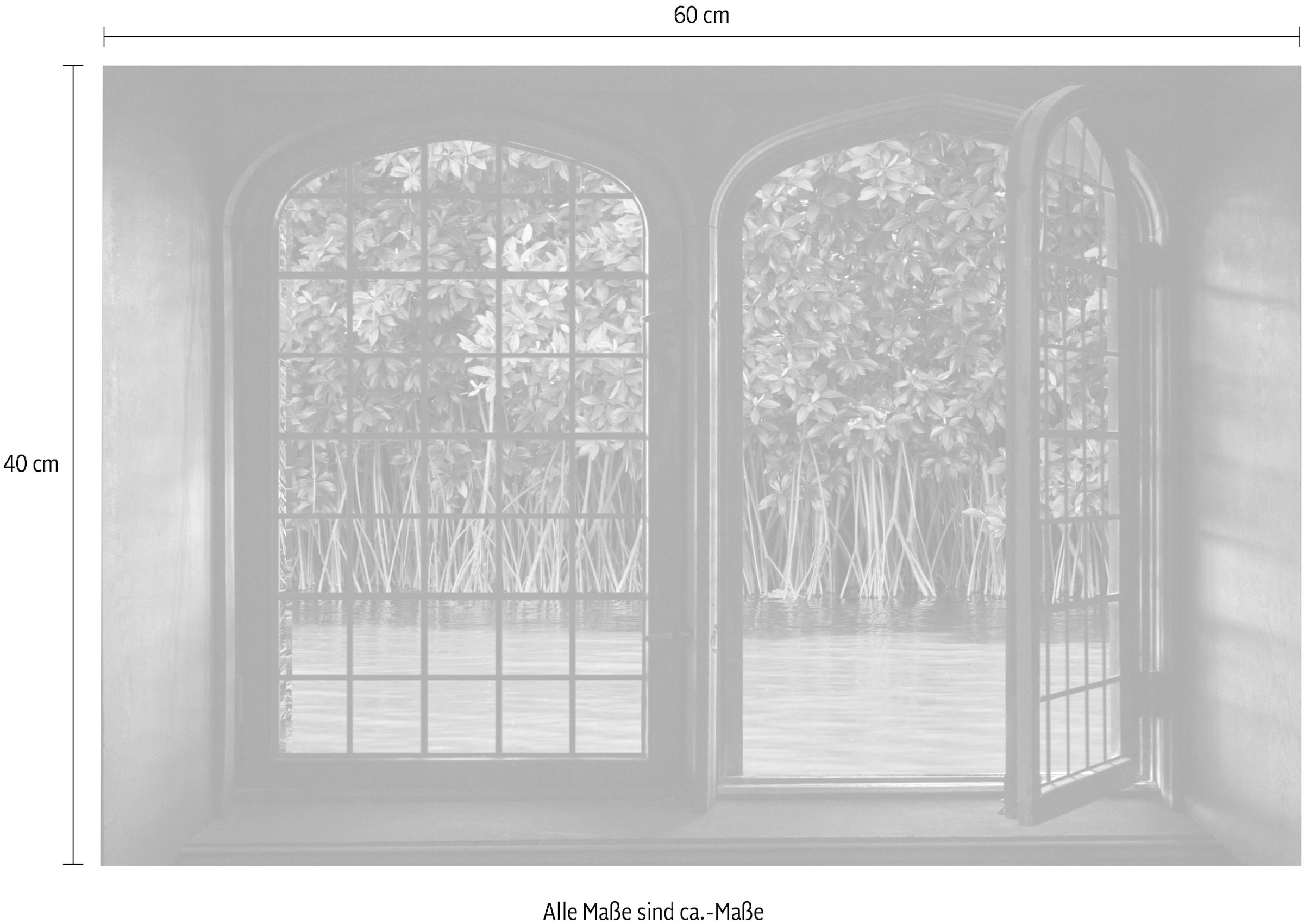 queence Wandsticker »Bäume«, Wandsticker, Wandbild, selbstklebend, 3D, Fenster