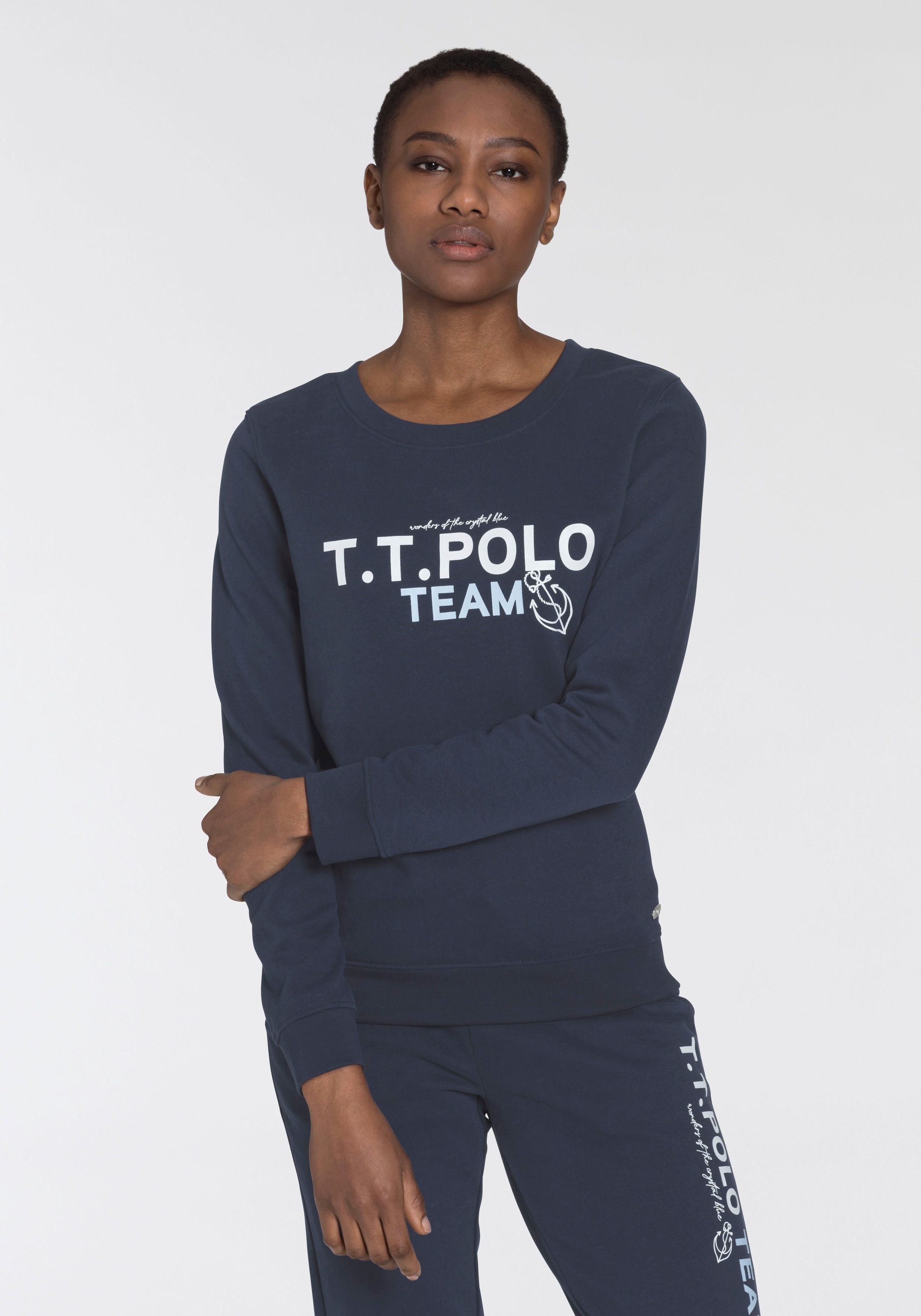 Image of TOM TAILOR Polo Team Sweatshirt, mit Allover-Print oder Colorblocking - NEUE KOLLEKTION bei Ackermann Versand Schweiz
