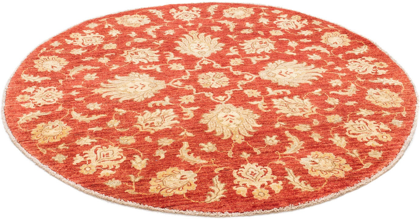 Image of morgenland Orientteppich »Ziegler rund - 148 x 141 cm - rost«, rund, 6 mm Höhe, Wohnzimmer, Handgeknüpft, Einzelstück mit Zertifikat bei Ackermann Versand Schweiz
