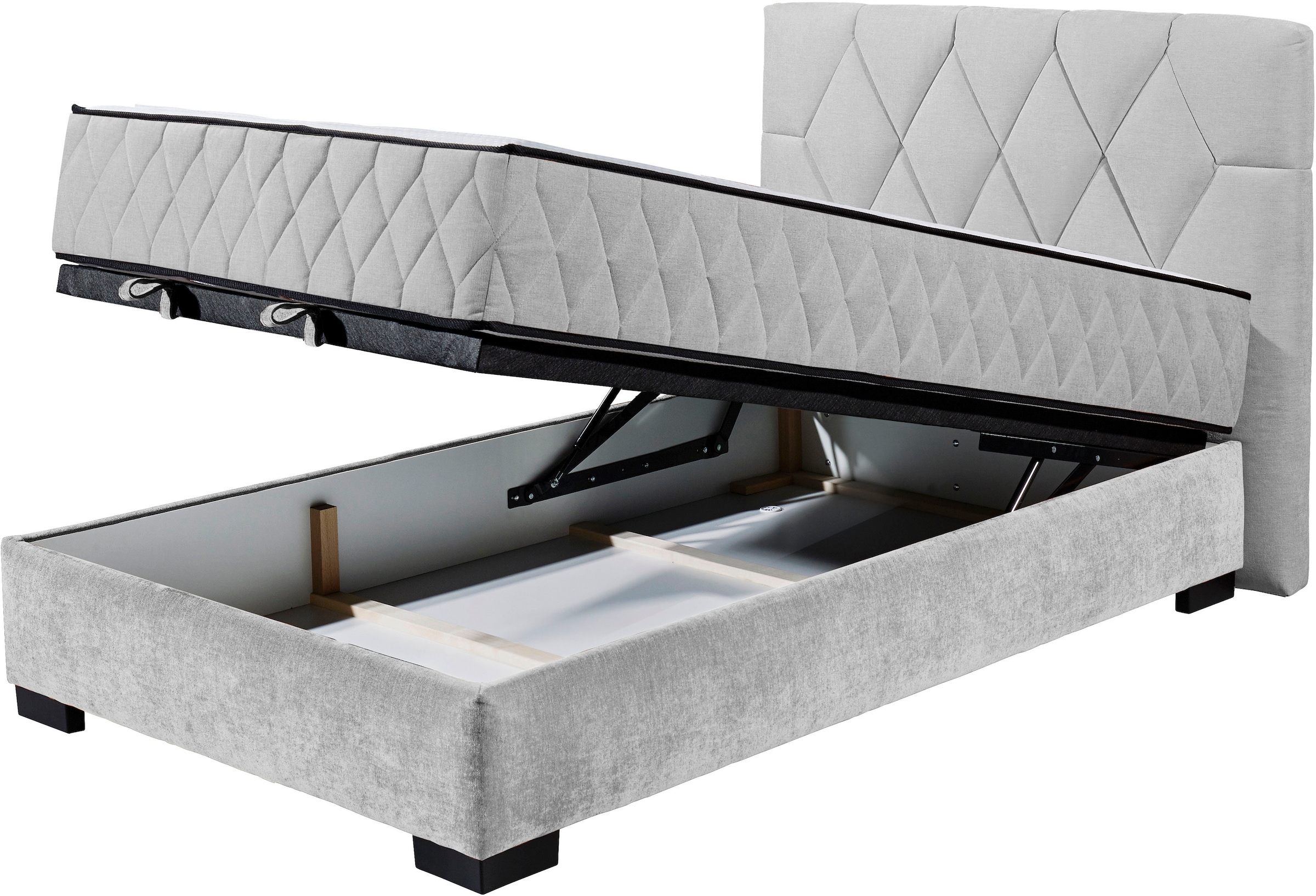 ED EXCITING DESIGN Boxbett »Nagol« mit Bettkasten, mit Wendematratze, erhältlich in verschiedenen Breiten