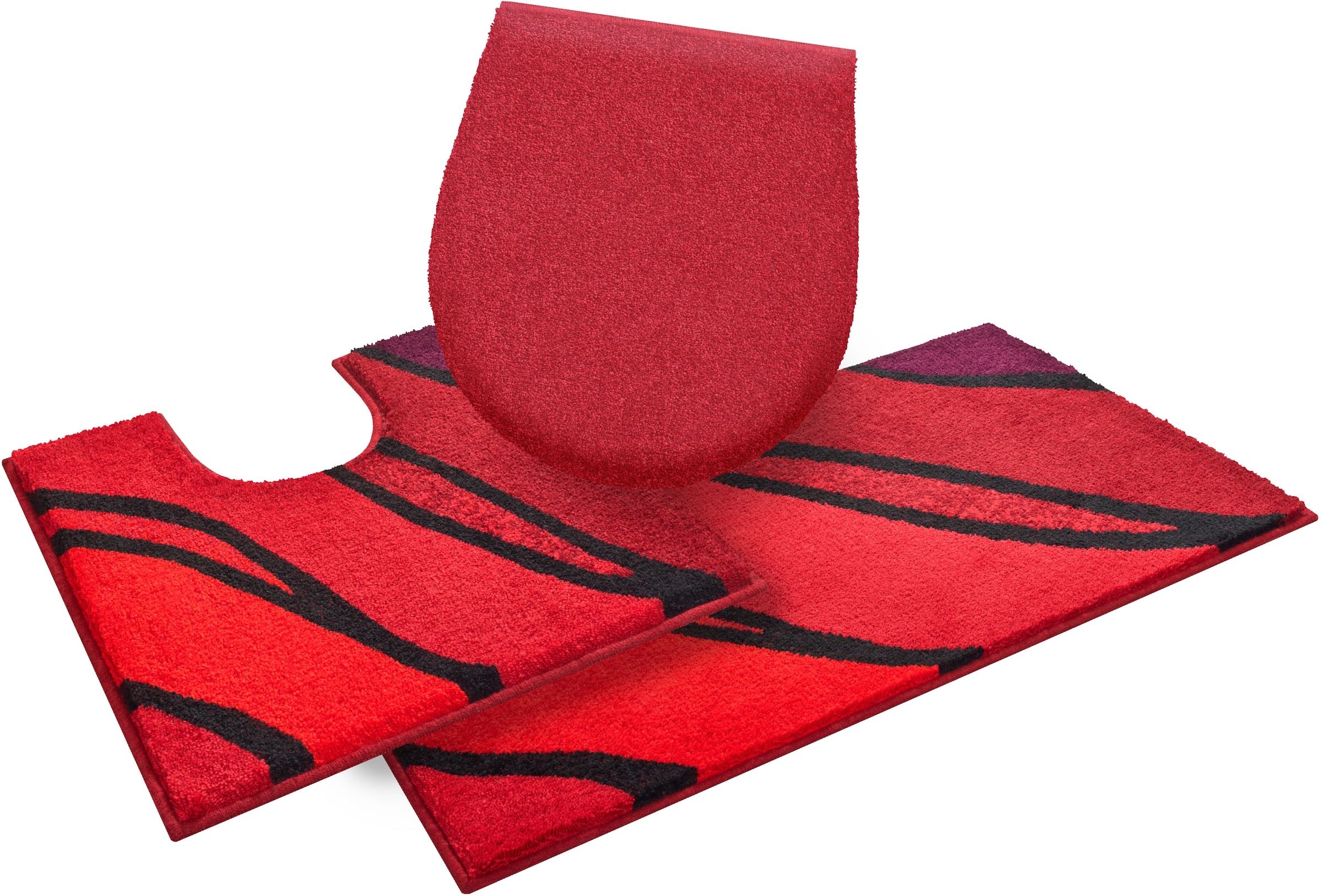 Grund Badematte »Belize, Badvorleger, Badezimmer Teppich, sehr weich«, rutschhemmend beschichtet, schnell trocknend-fussbodenheizungsgeeignet, weiche Haptik, auch als 3 teiliges Set erhältlich, Made in Europe
