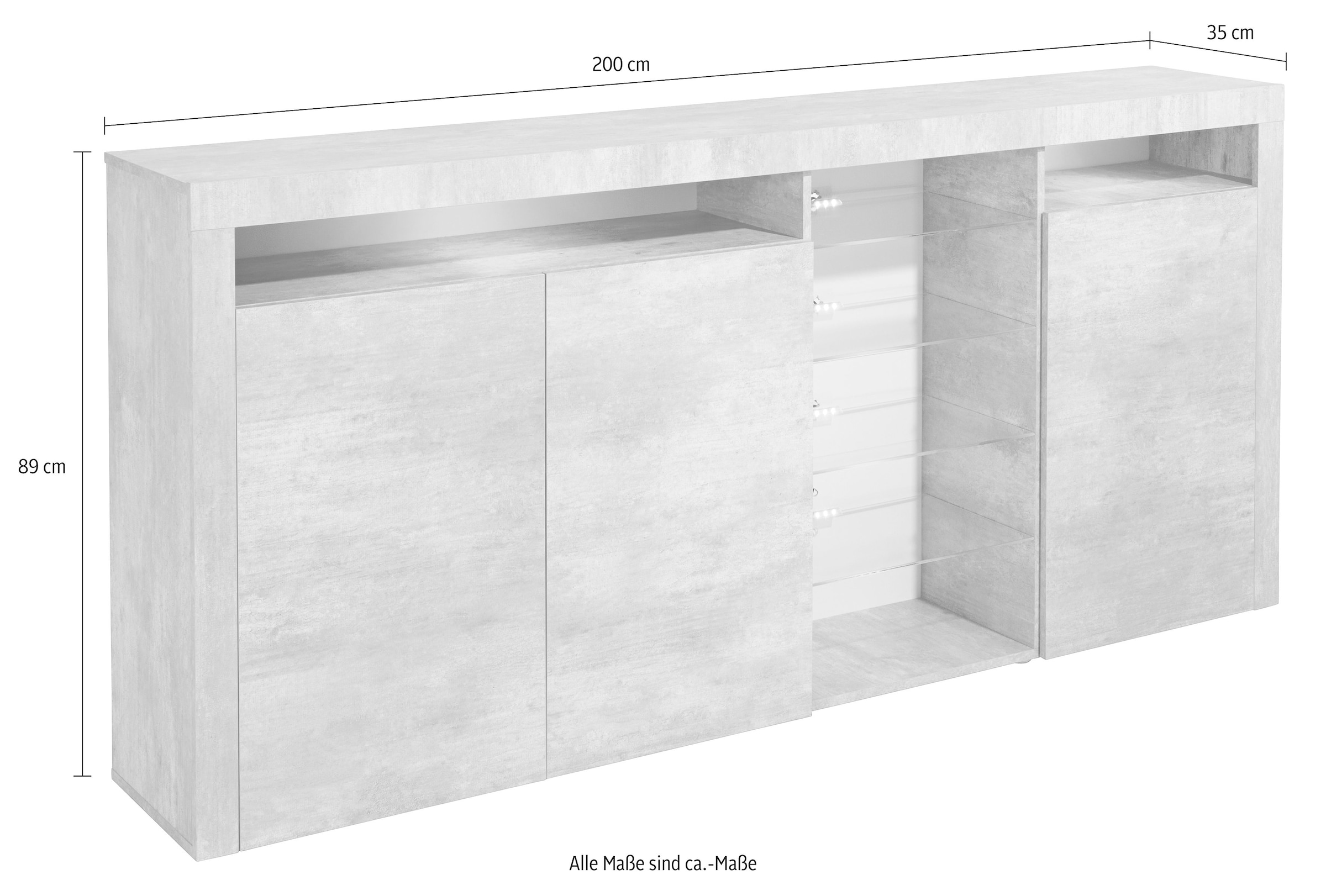borchardt Möbel Highboard »Santa Fe«, Breite 200 cm kaufen