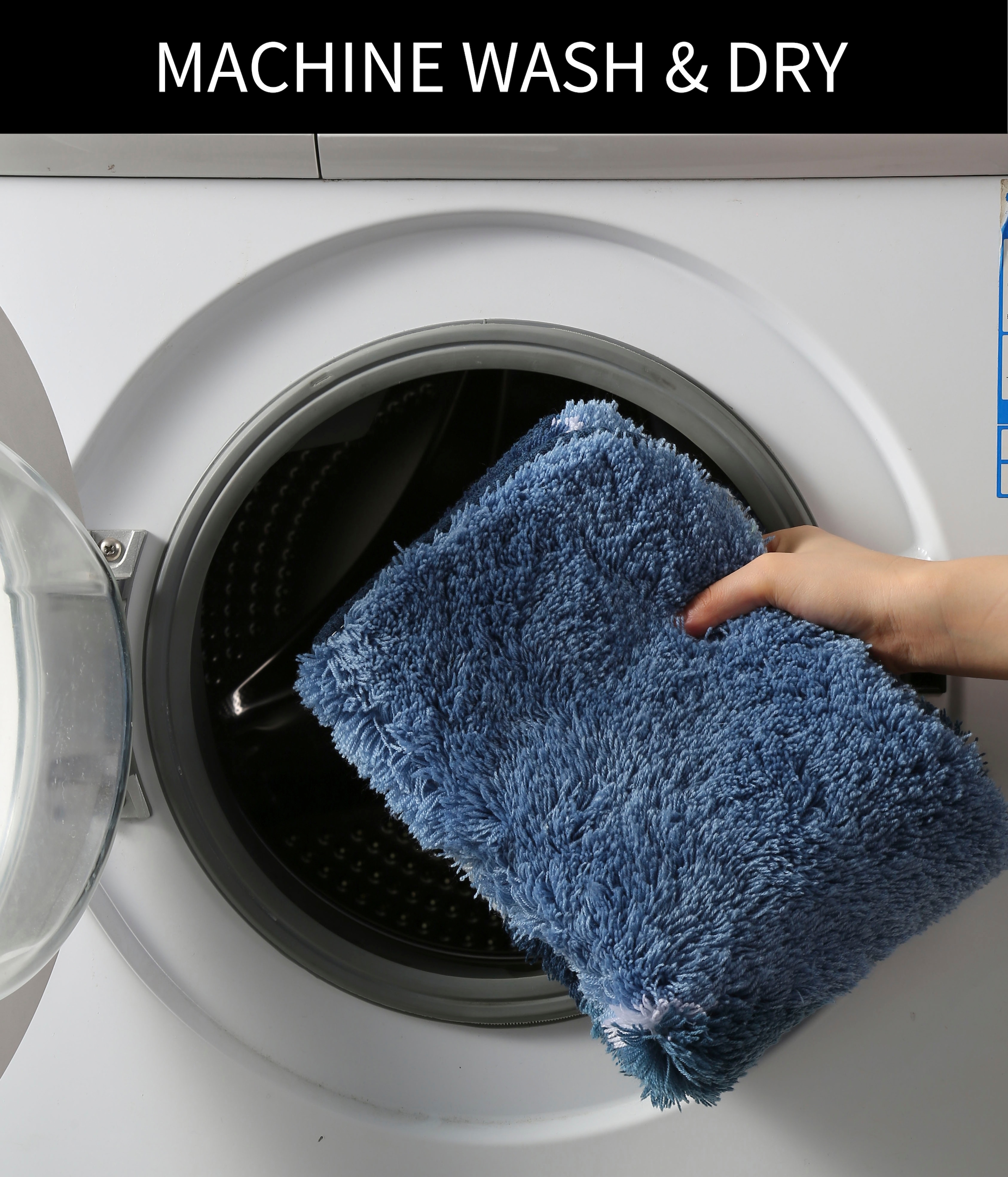 my home Badematte »Magnus, Badvorleger, Badezimmer Teppich« mehrfarbig, Badteppich, Badematten auch als 2 teiliges Set & rund