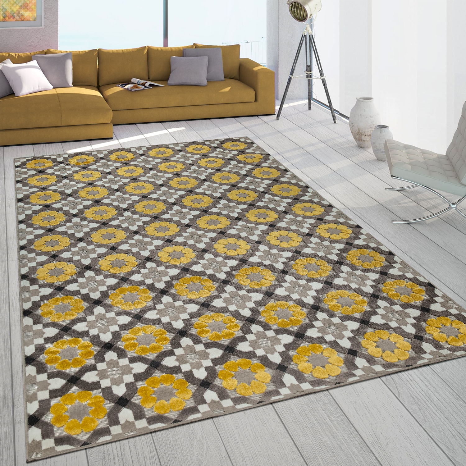 Paco Home Teppich »Charleroi 492«, rechteckig, 3D-Design, Motiv Blüten, In-  und Outdoor geeignet günstig kaufen