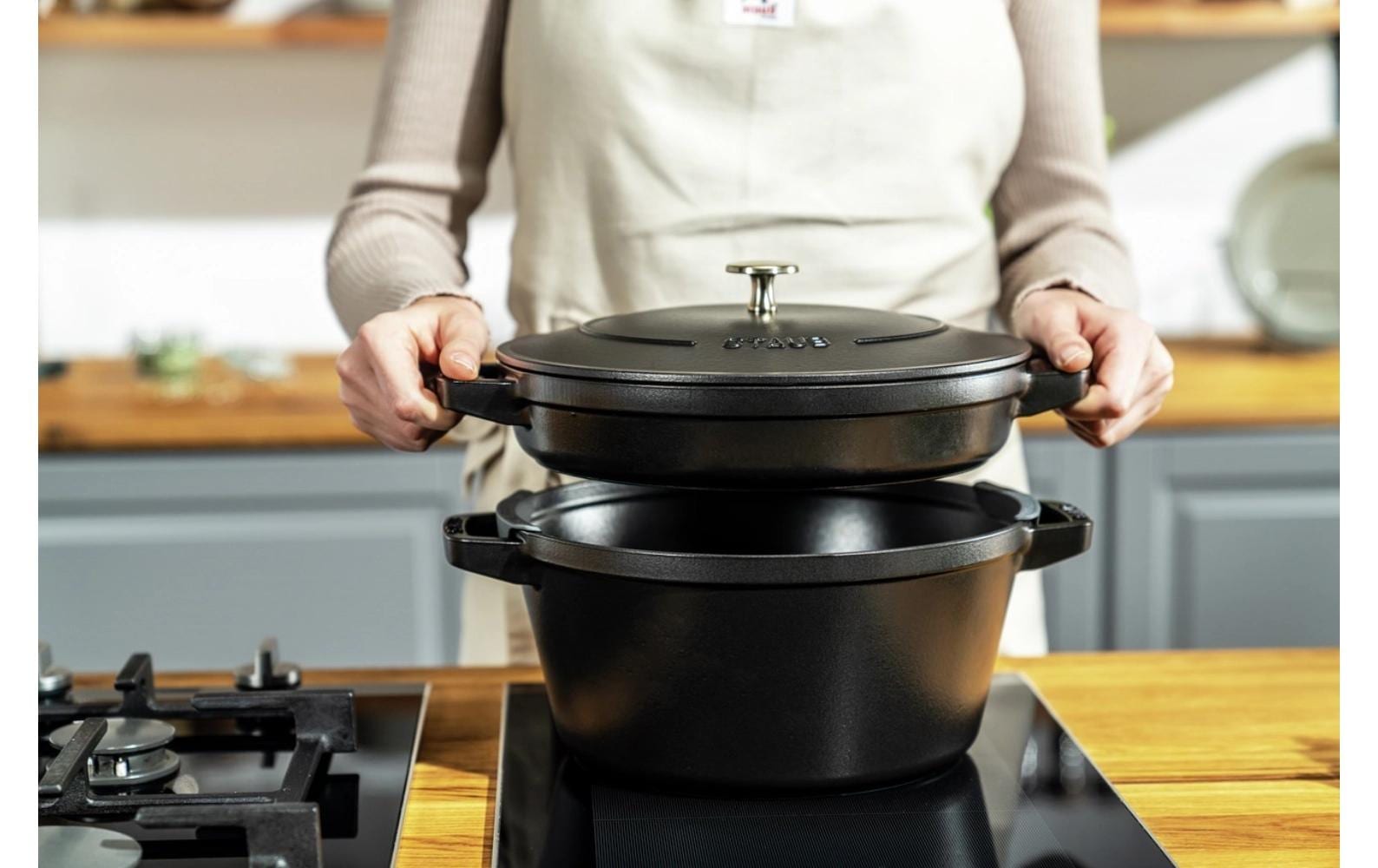 STAUB Topf-Set »Cocotte 3-teilig, 24 cm, 6,1 l« Eisen | Gusseisen