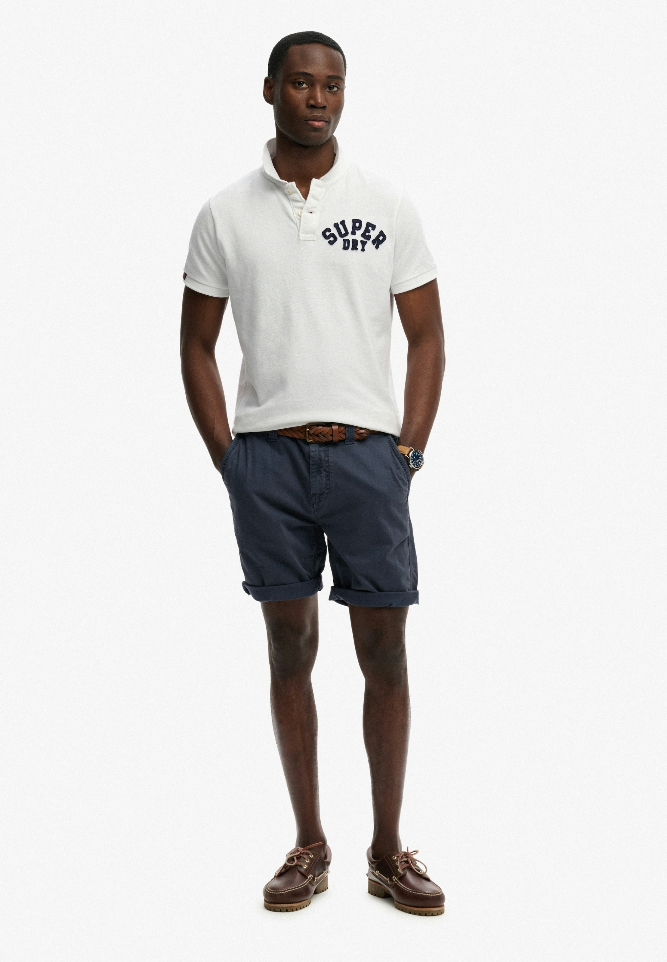 Superdry Short en chino »UTILITY CHINO SHORT«  mit Baumwollmischung, Relaxed Fit, knielang, aus Webmaterial