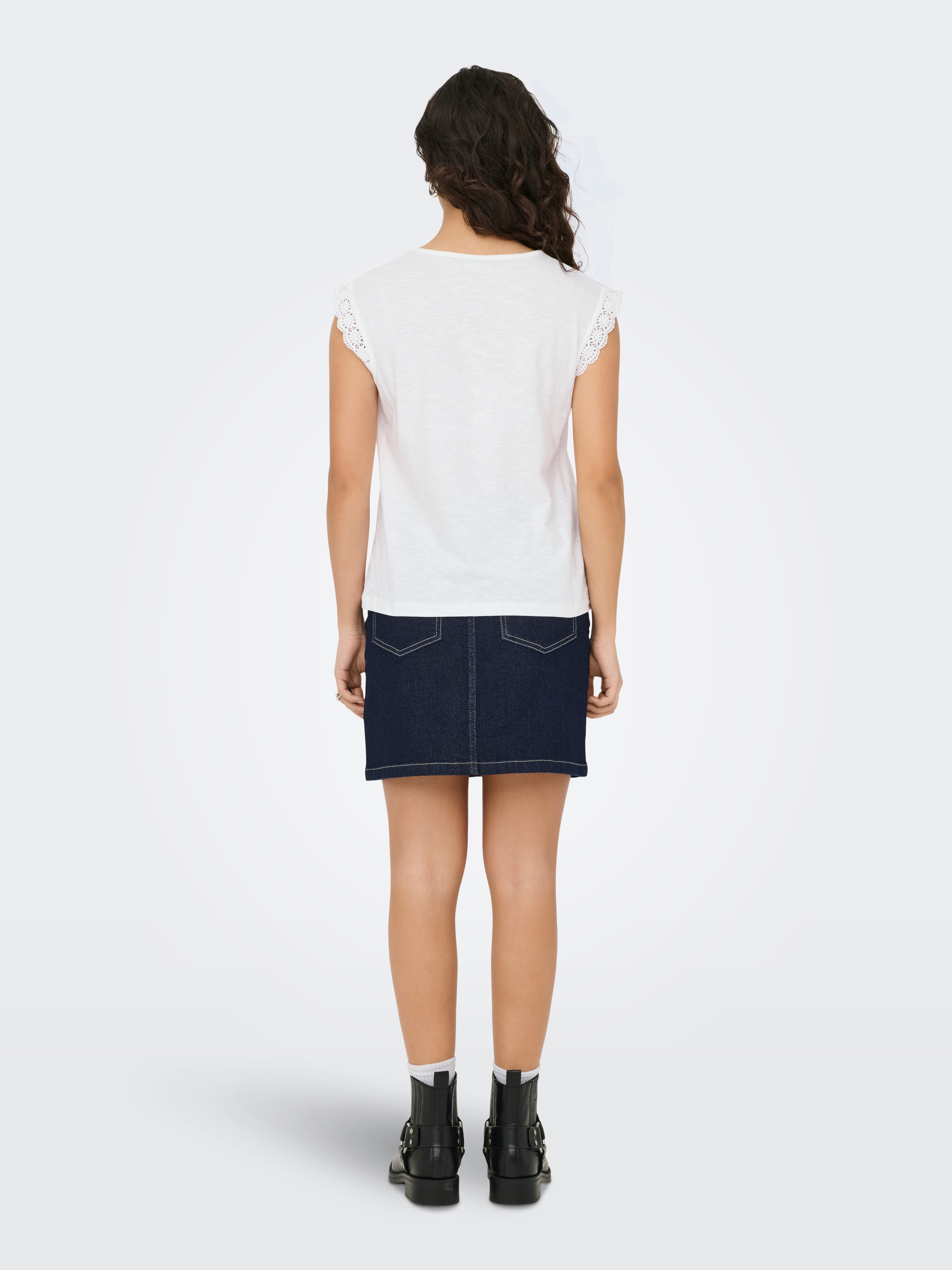 JDY Shirttop »JDYSALVA LIFE S/L CROCHET TOP JRS«