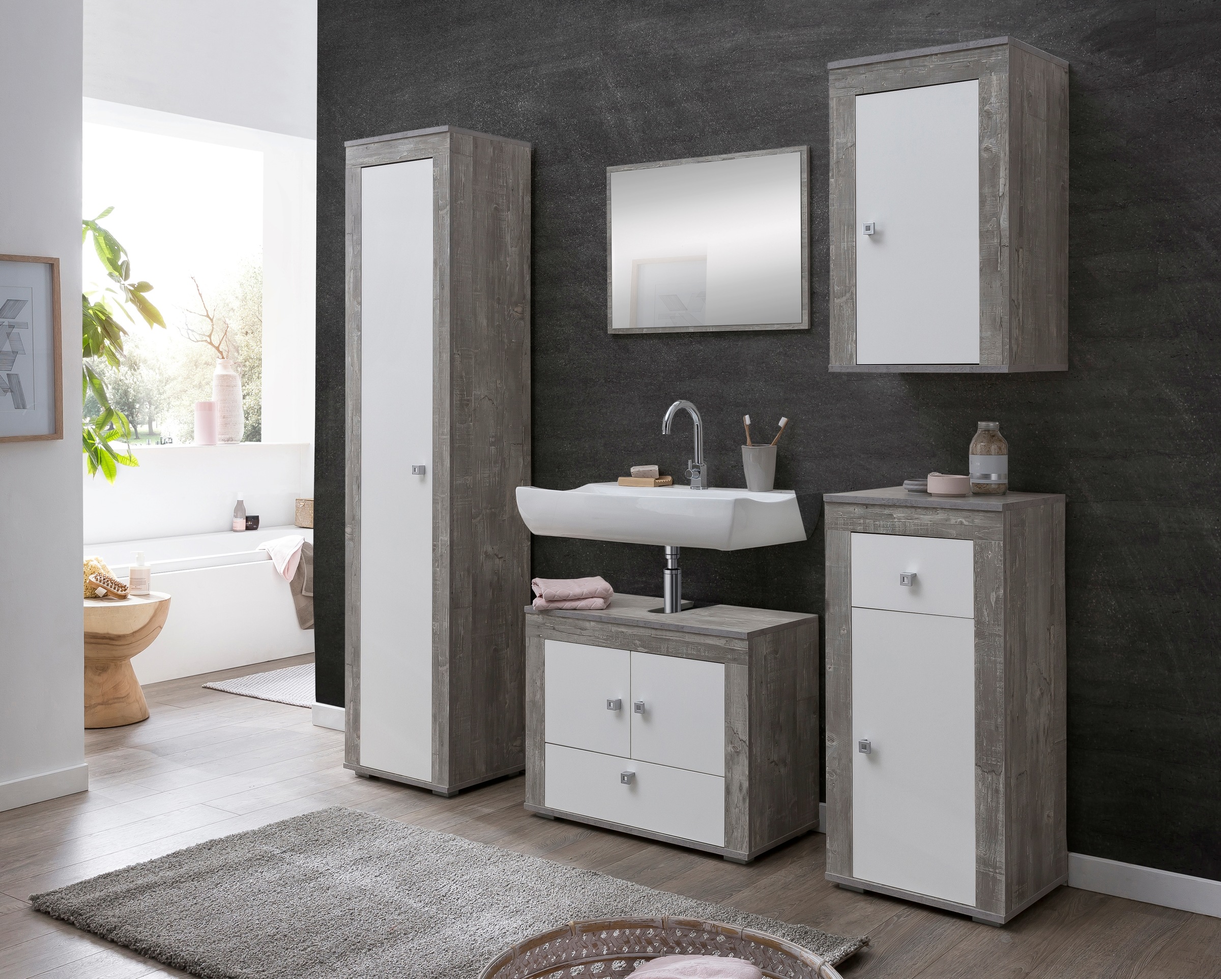 Image of Wilmes Badezimmer-Set »RÜGEN«, (5 St.), strapazierfähige und pflegeleichte Oberfläche bei Ackermann Versand Schweiz