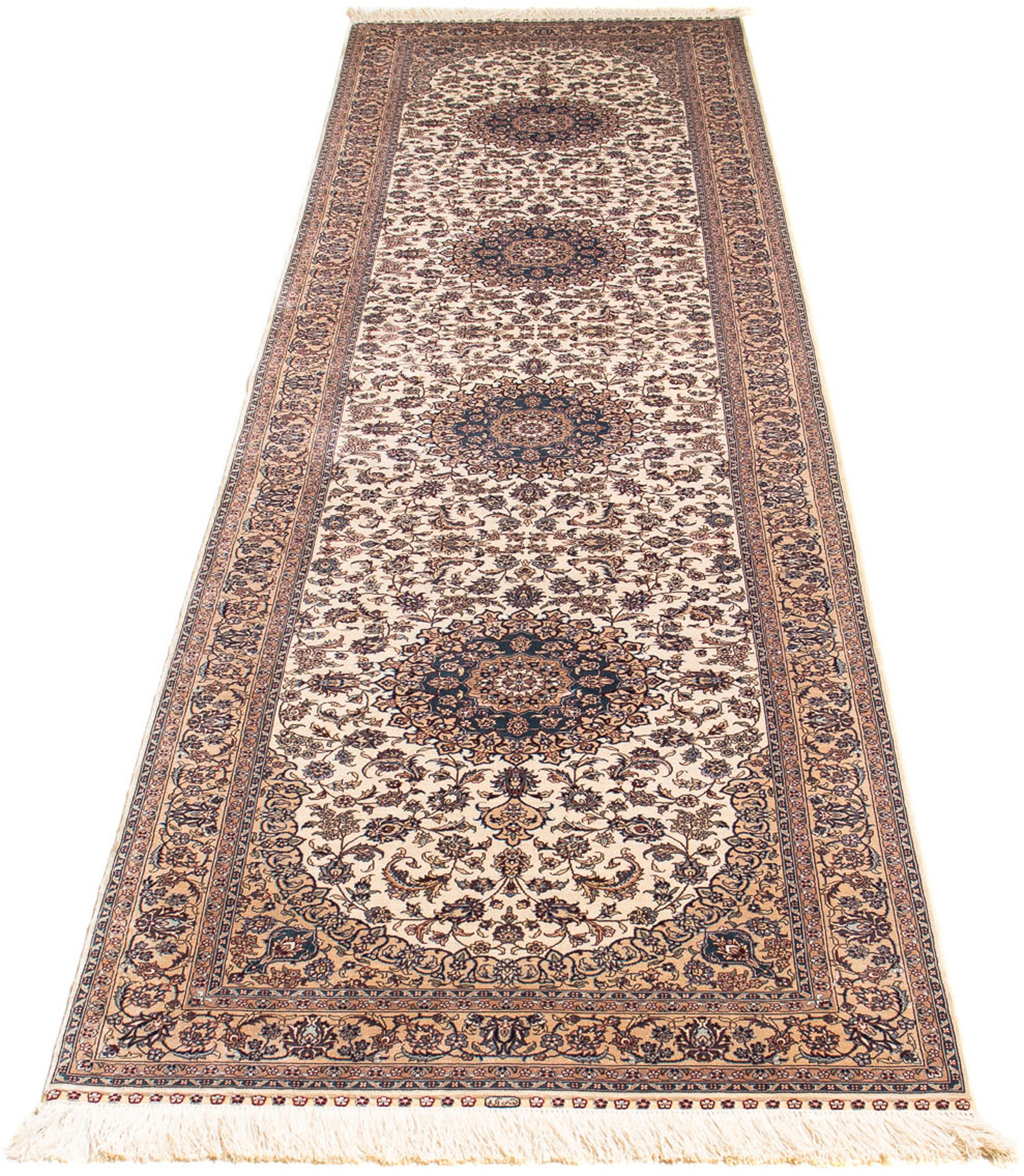 Image of morgenland Orientteppich »Hereke - 307 x 78 cm - dunkelrot«, rechteckig, 3 mm Höhe, Wohnzimmer, Handgeknüpft, Einzelstück mit Zertifikat bei Ackermann Versand Schweiz