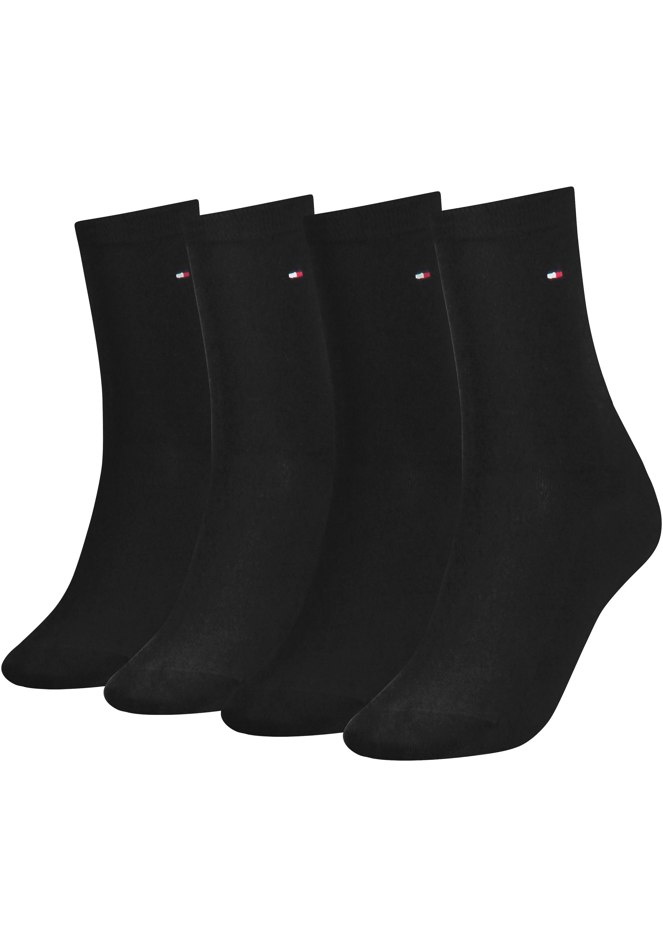 Image of Tommy Hilfiger Socken "TH WOMEN 4P SOCK ECOM" 4 Stk. tlg. mit Logostickerei