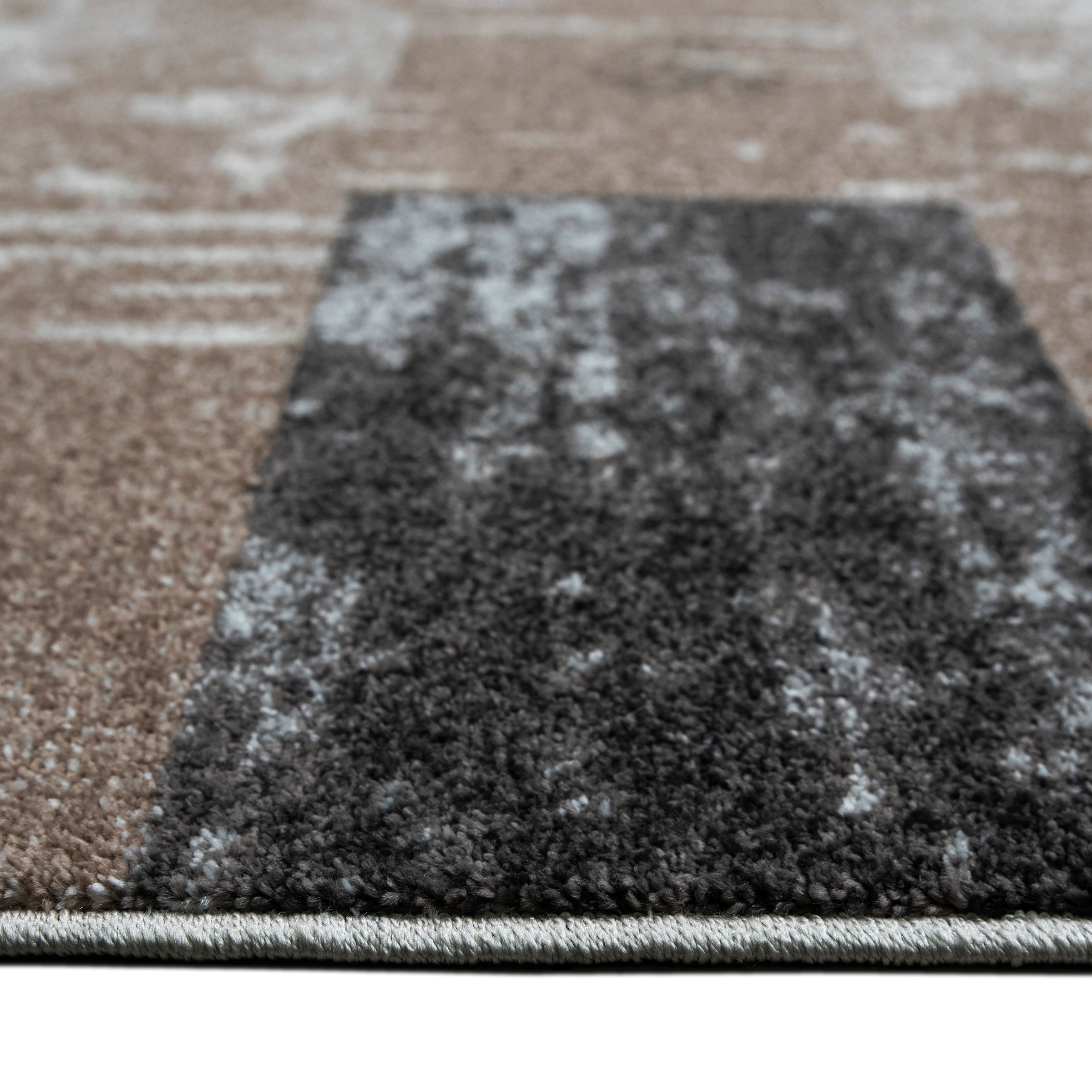 GOODproduct Teppich »Lunari, Vintage-Karo Design« rechteckig 9 mm Höhe modern, weiche Haptik, Wohnzimmer, Esszimmer, Schlafzimmer