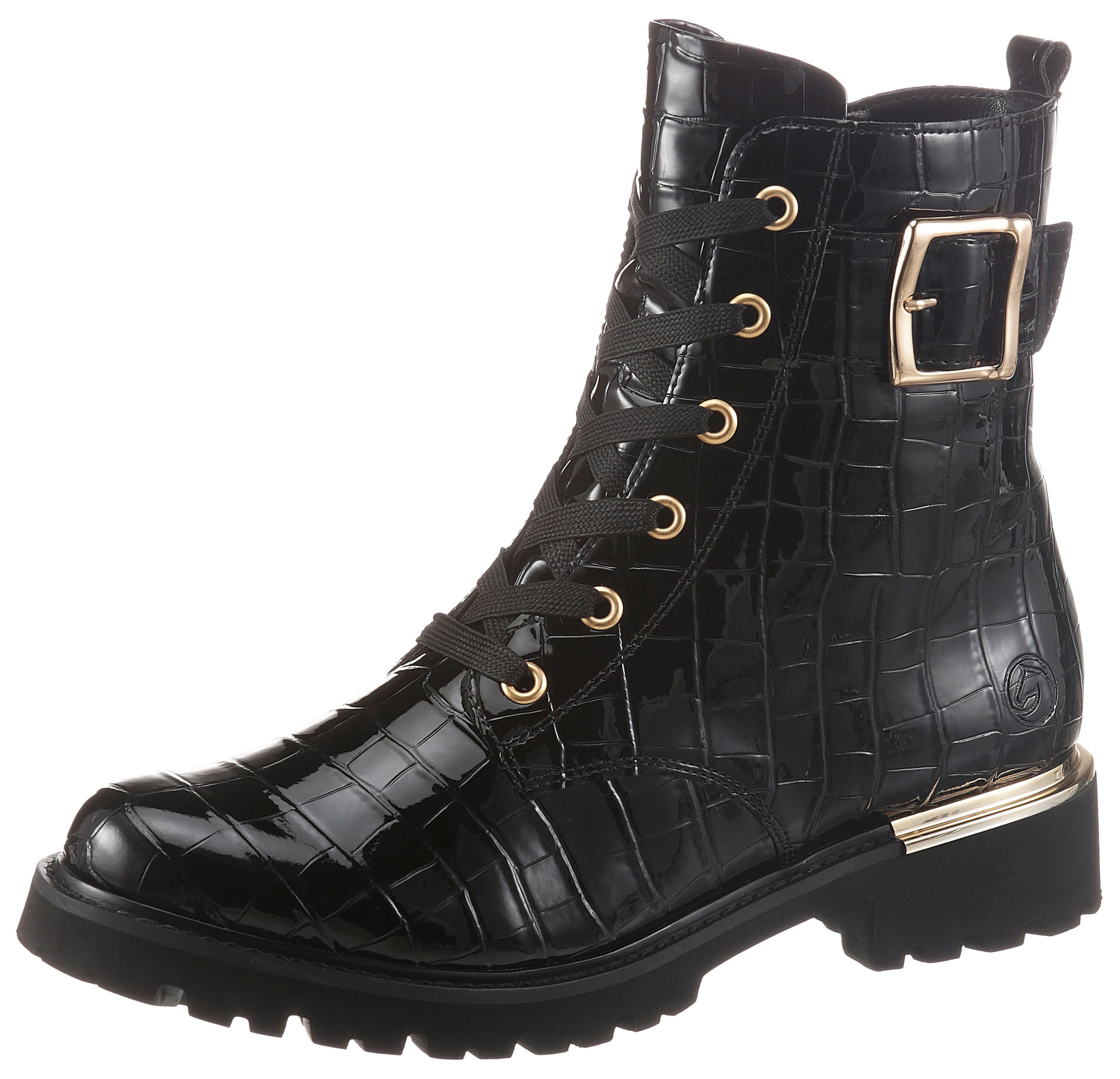 Image of Remonte Schnürboots, mit Kroko-Prägung bei Ackermann Versand Schweiz