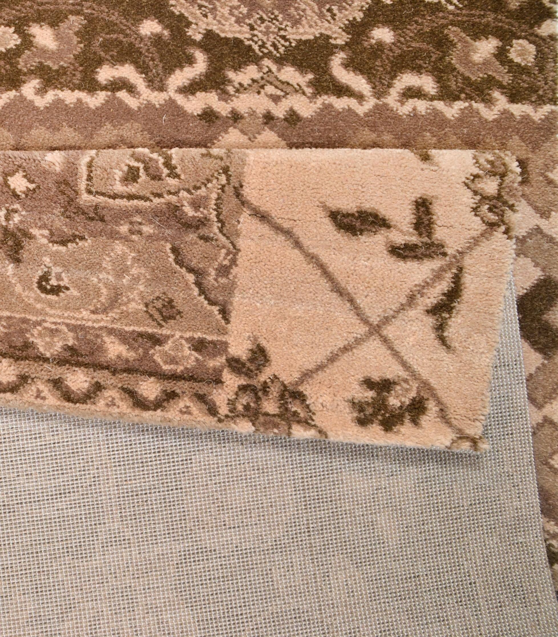 THEKO Teppich »Timeless 3« rechteckig 12 mm Höhe Kurzflor, florales Patchwork Design, 80% Schurwolle, Wohnzimmer