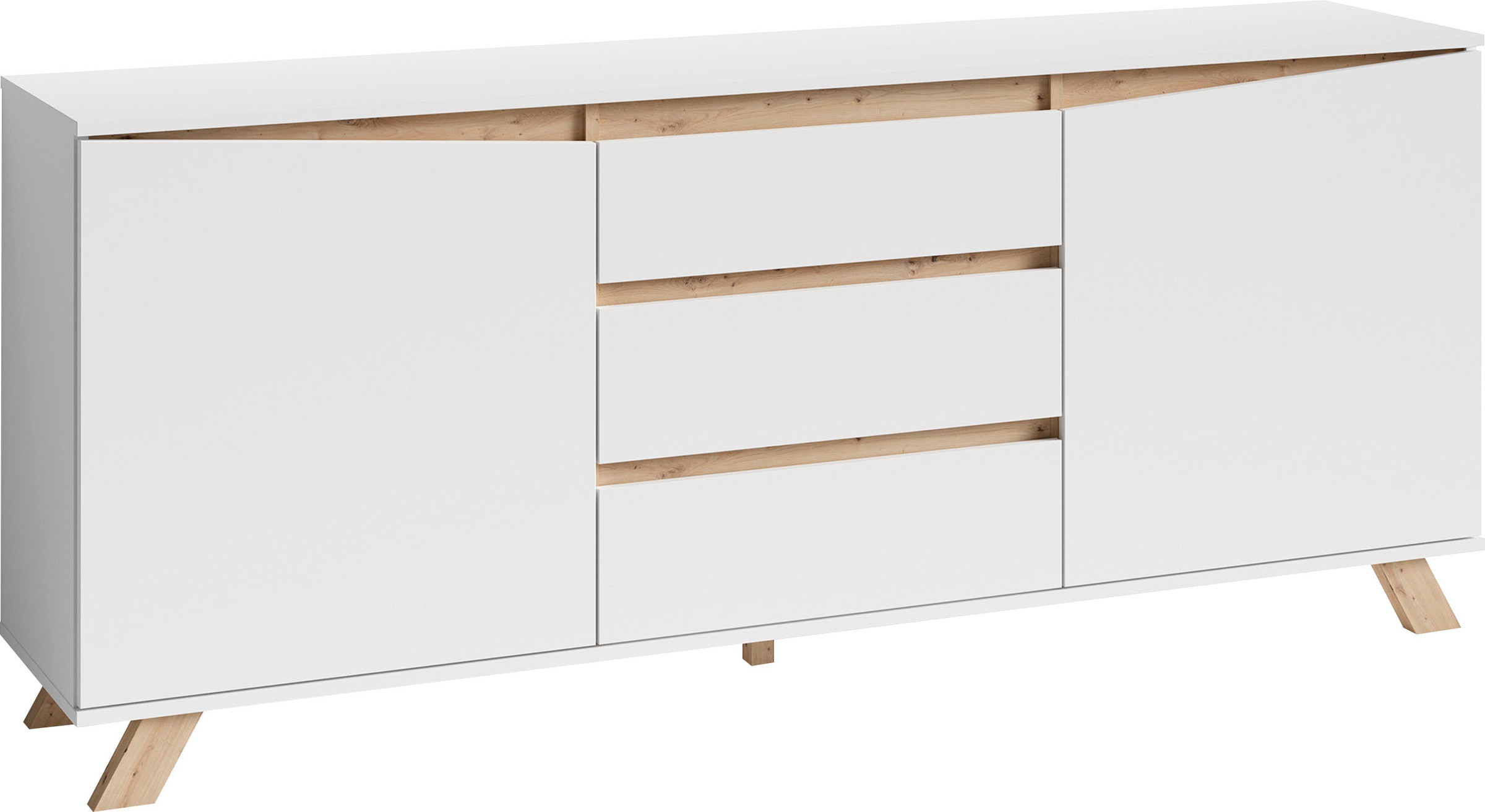 Image of byLIVING Sideboard »Valentin«, Breite 160 oder 180 cm, in matt weiss bei Ackermann Versand Schweiz