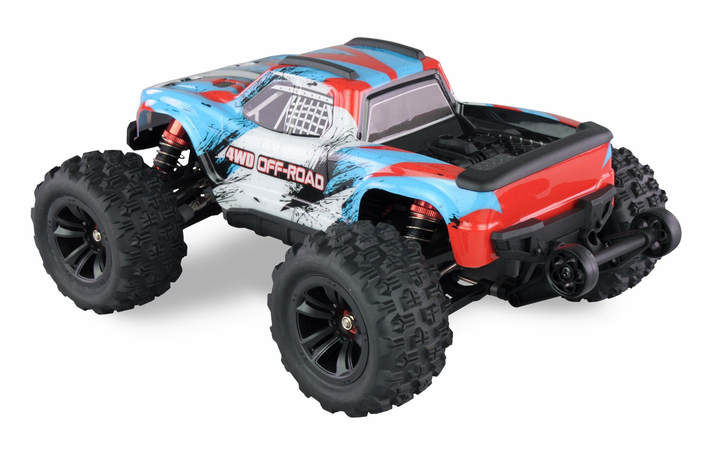 Amewi RC-LKW »Monster Truck Hyper GO Brushless 4WD, Blau/Weiss, RTR«