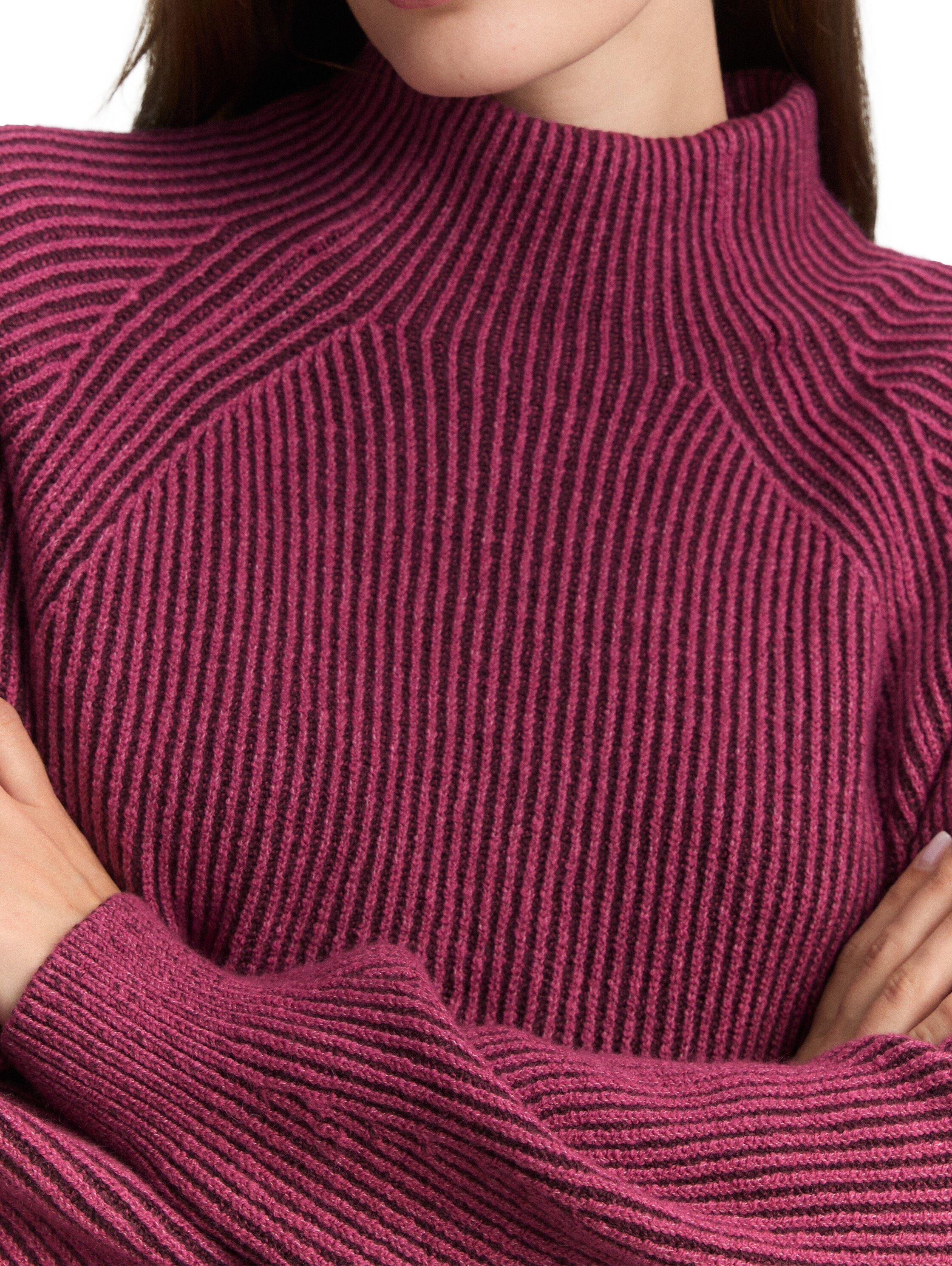 TOM TAILOR Strickpullover, mit Rippstruktur