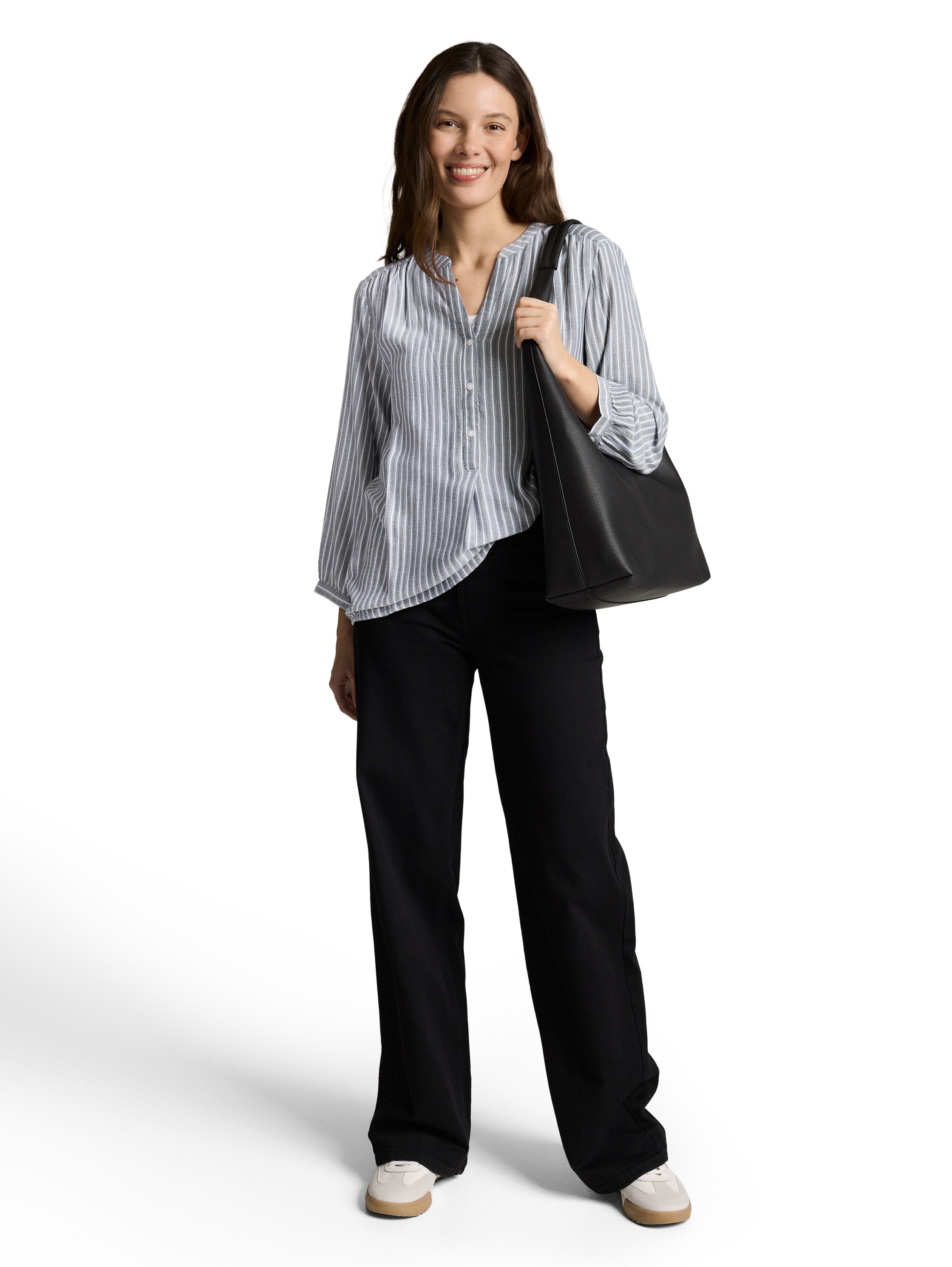 TOM TAILOR Blouse classique mit Streifen Muster