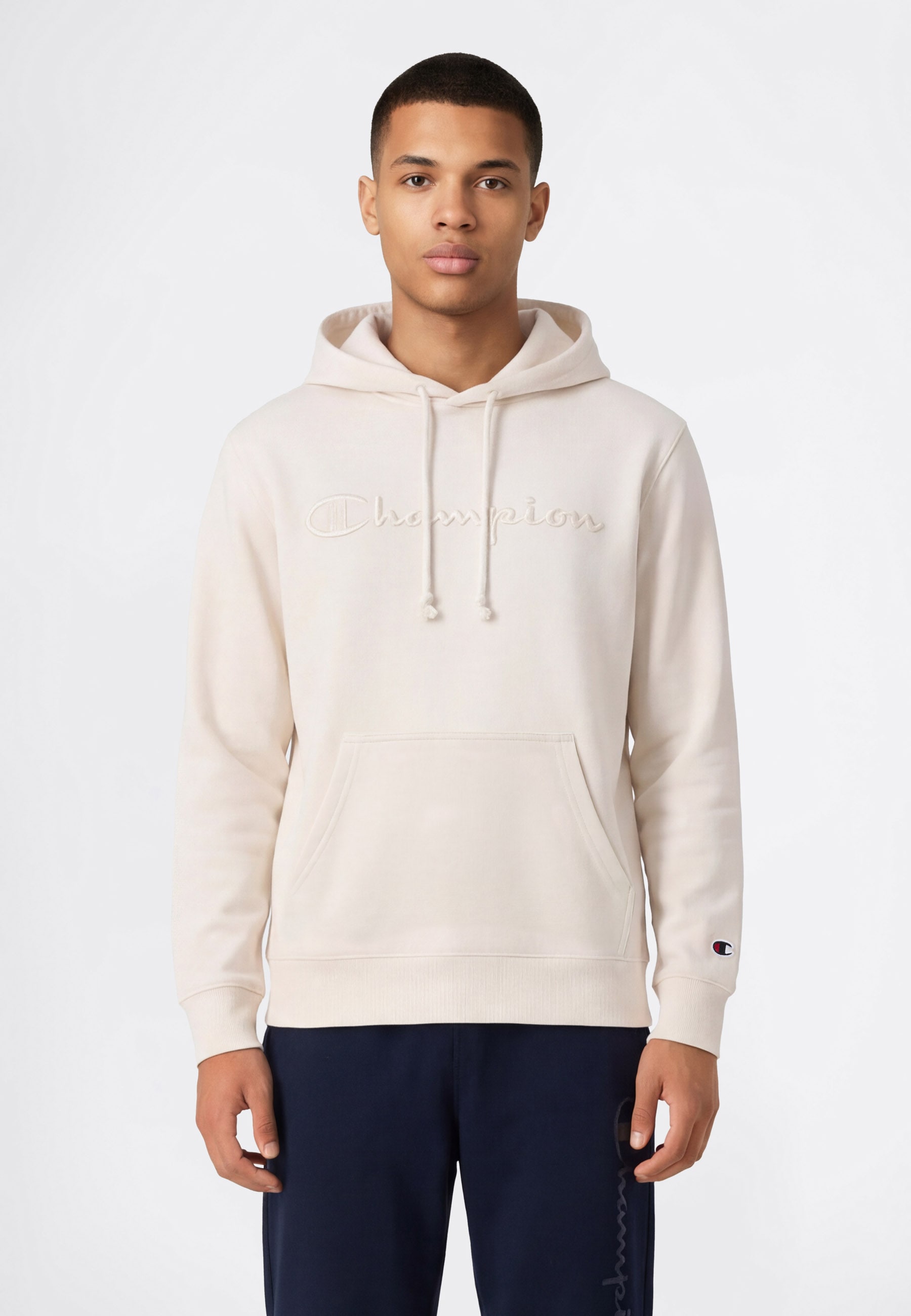 Image of Champion Kapuzensweatshirt "ICONS TONAL Terry Hoodie with Big Logo", für sportliche Aktivitäten, sportlicher Stil, mit Kapuze