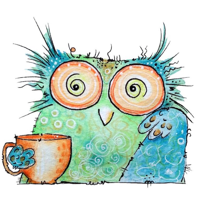 Wall-Art Wandtattoo »Vogel Kaffee Eule - Coffee Owl«, (1 St.) bequem kaufen