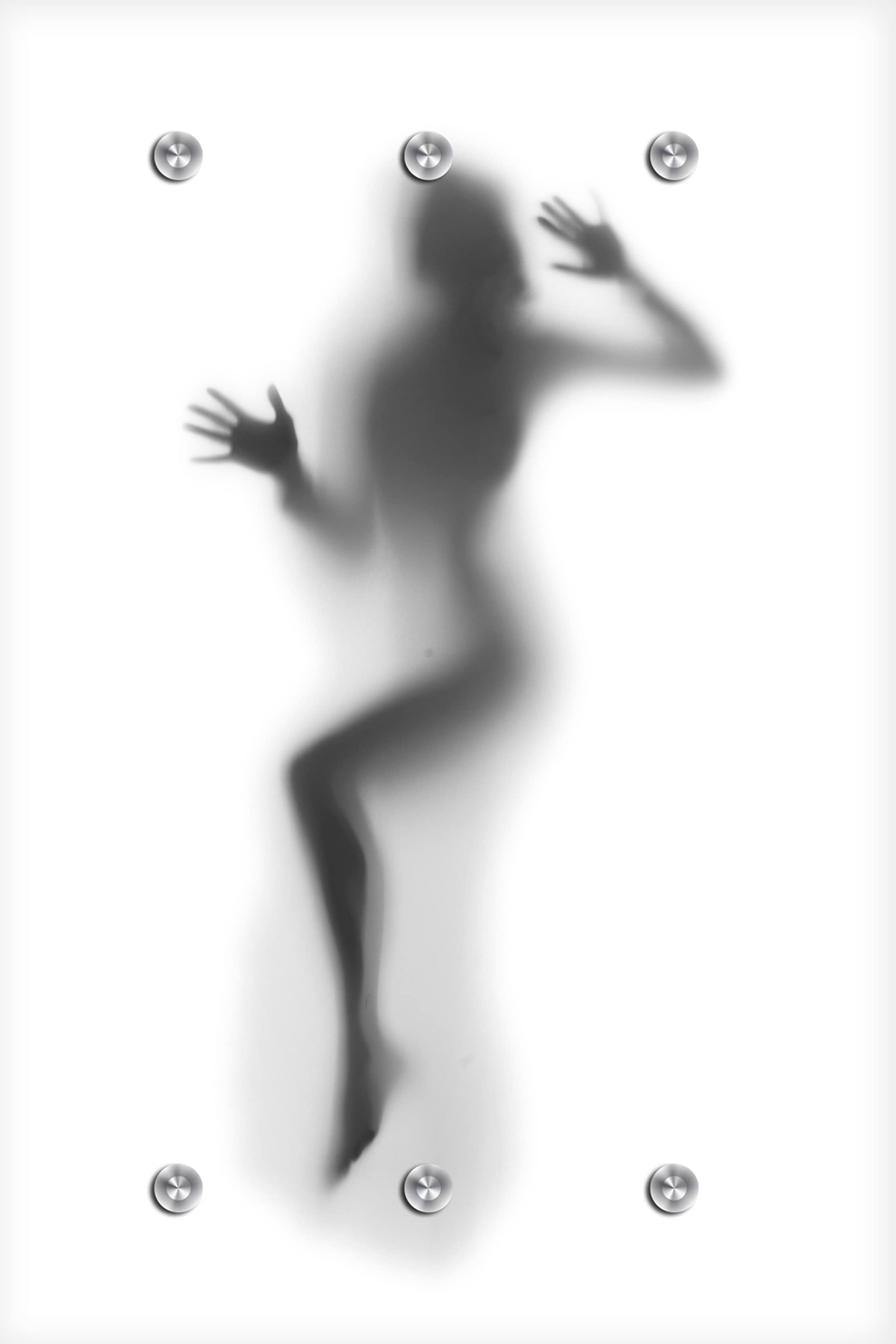 Image of queence Garderobenleiste "Frau" mit 6 Haken, 80 x 120 cm