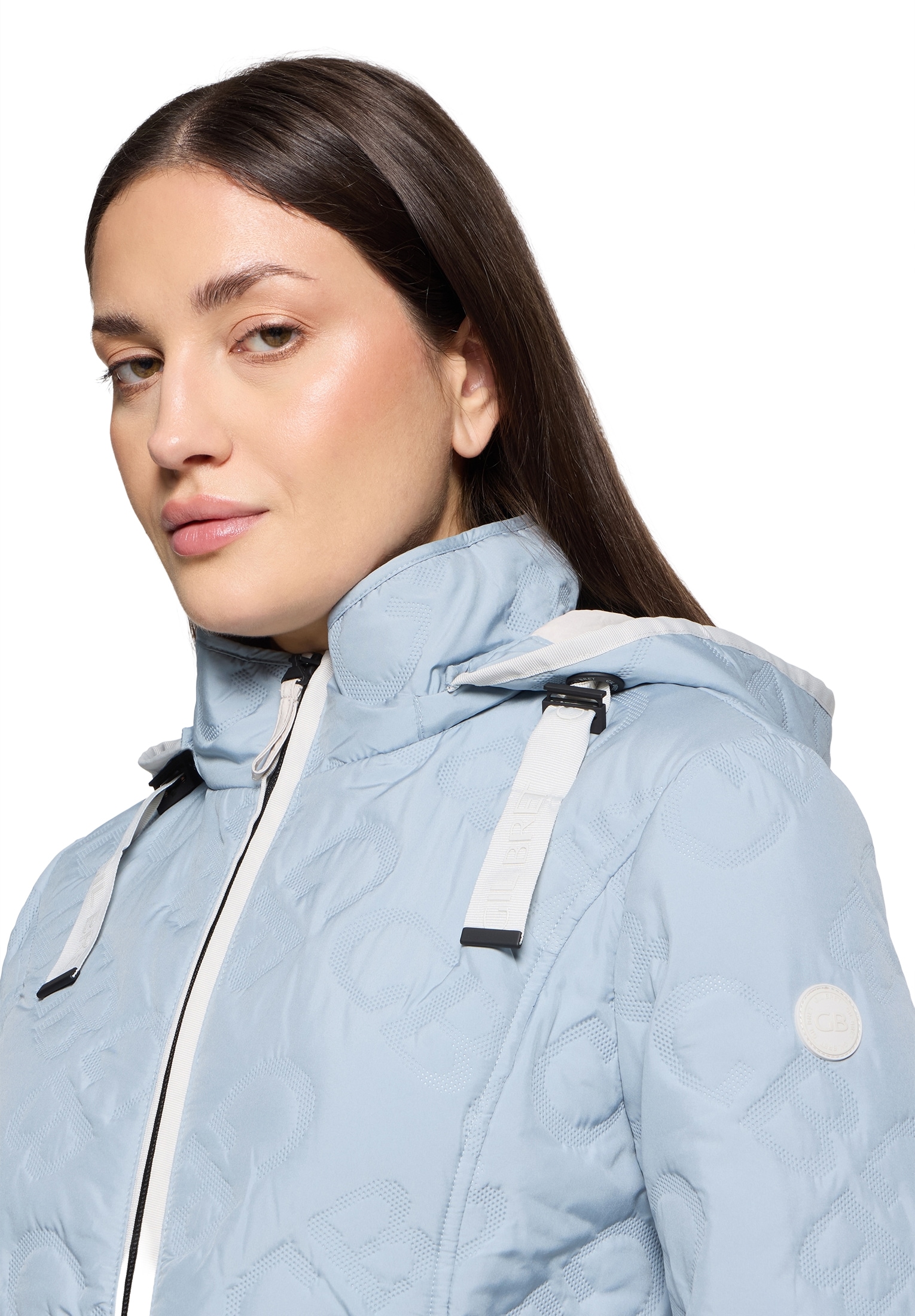 Gil Bret Outdoorjacke mit Kapuze mit Strukturmuster