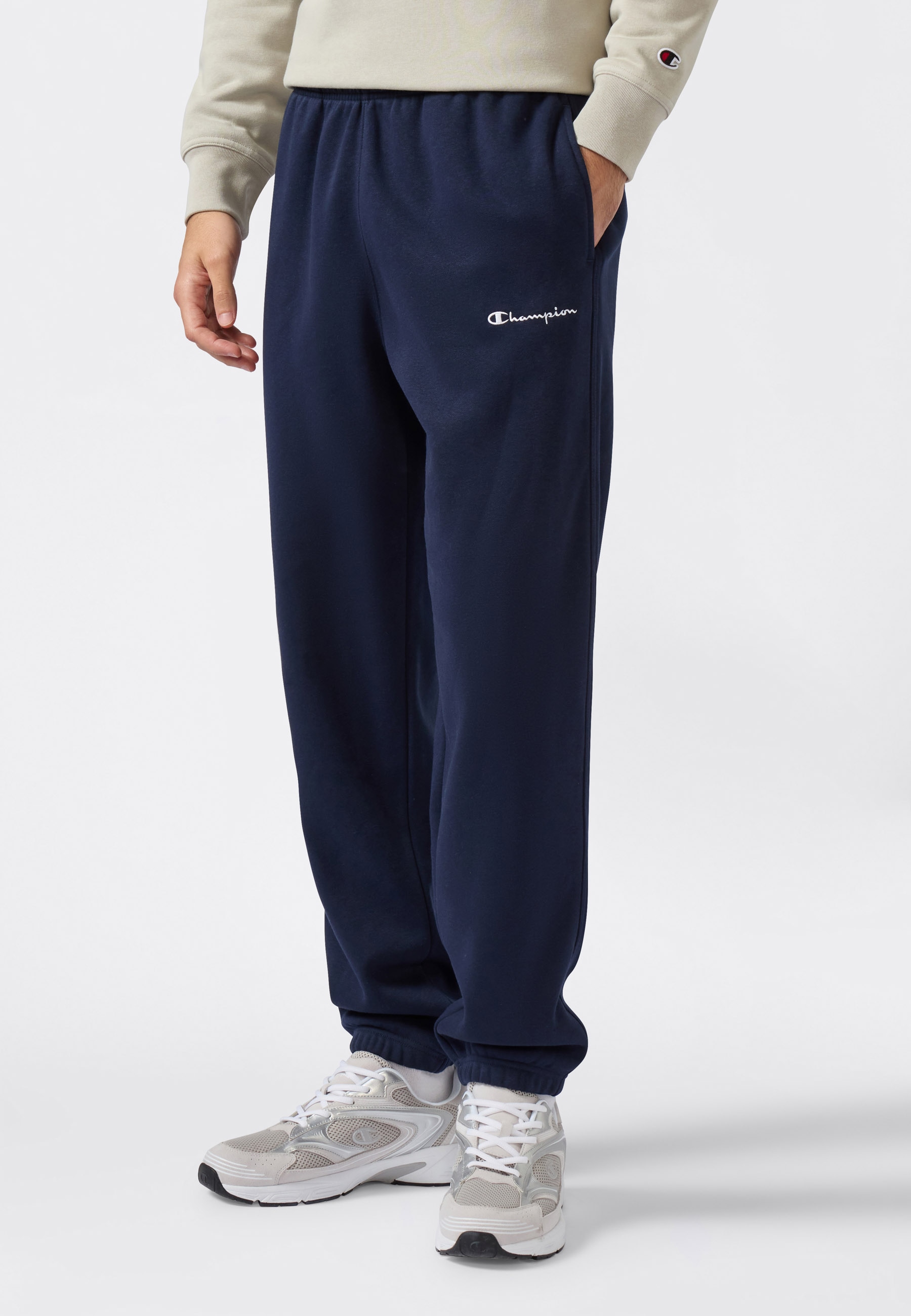 Image of Champion Jogginghose "ICONS Fleece Elastic Cuff Pants" mit elastischen Bündchen, sportlicher Stil