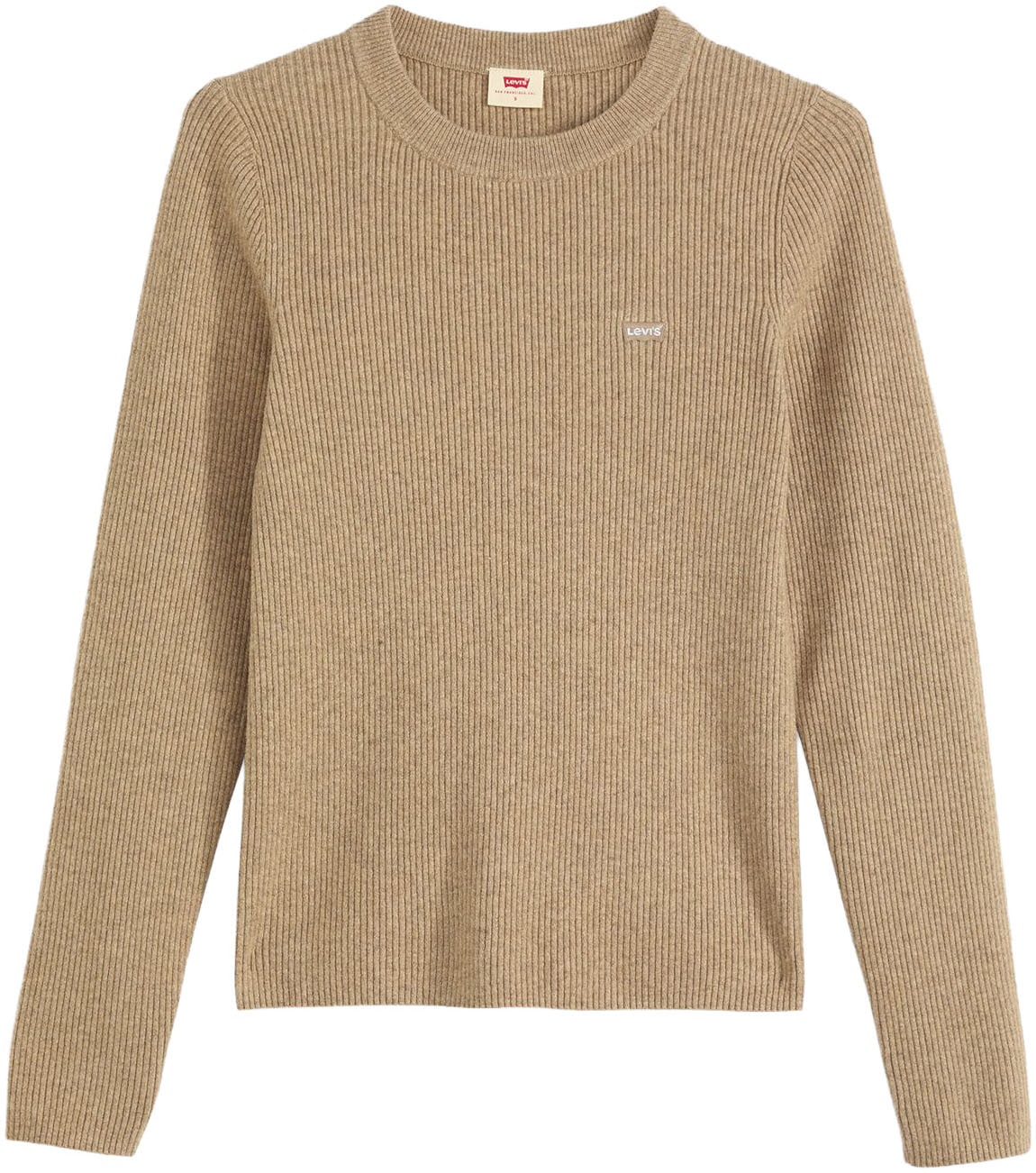 Levi's® Pull à col rond »RIB CREW SWEATER« Geripptes Strickmuster