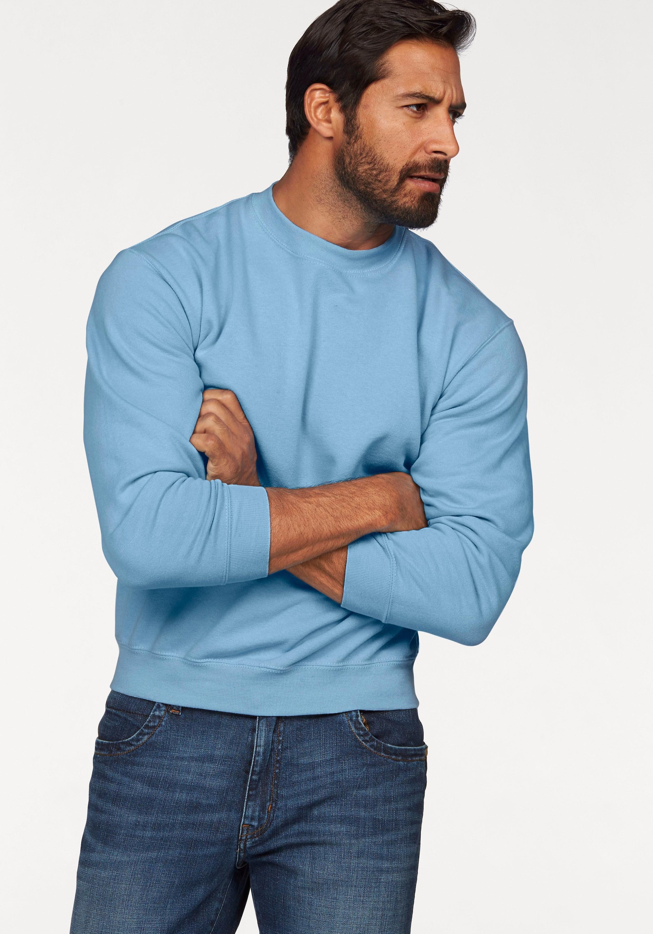 Sweatshirt, im unifarbenen Design