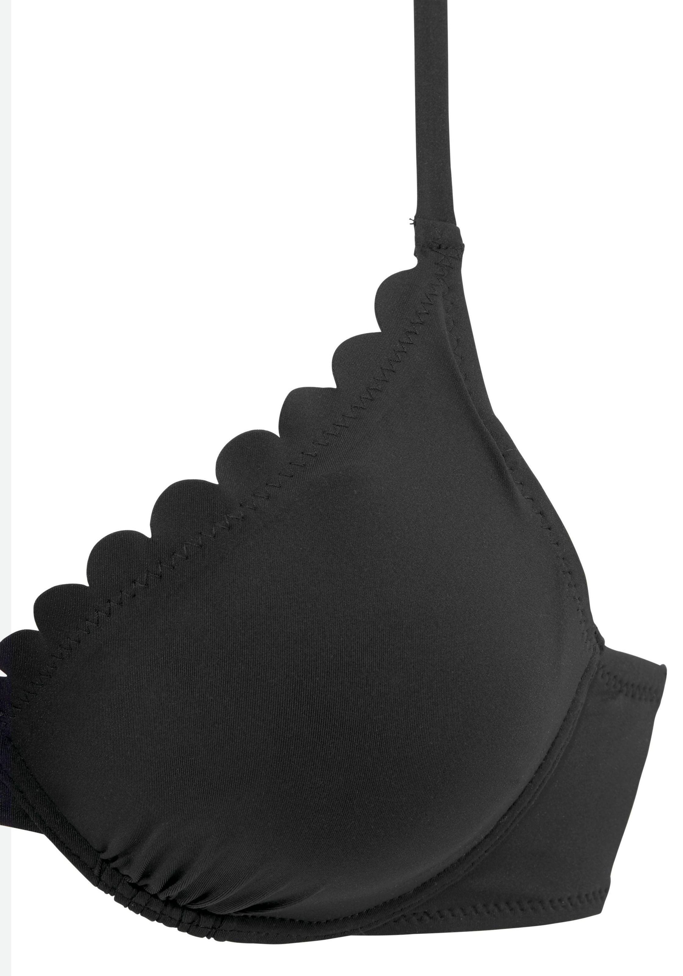 LASCANA Bügel-Bikini-Top »Scallop«, mit Wattierung