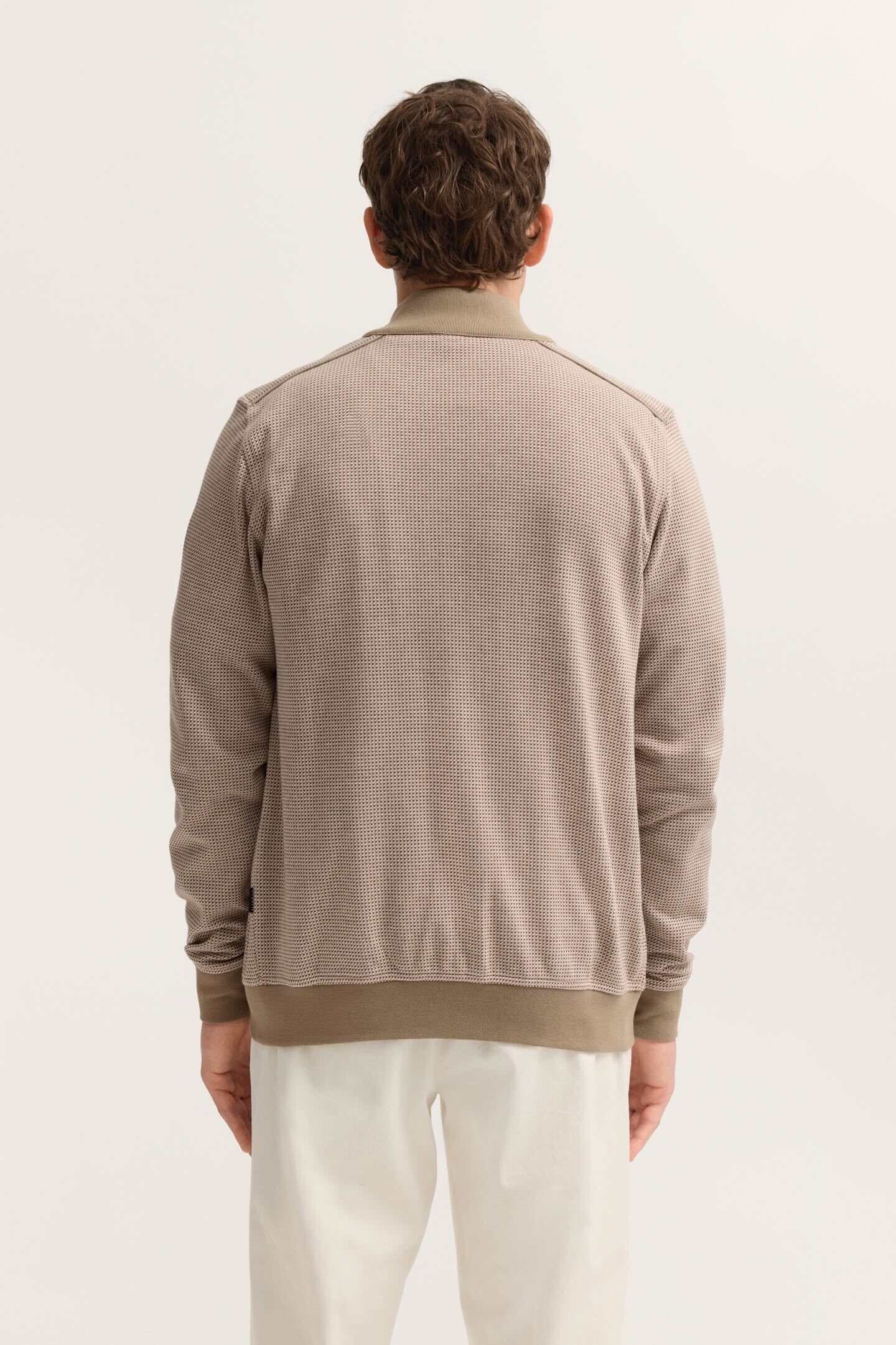 bugatti Veste sweat »Elegant« im Jaquard-Design Modern Fit