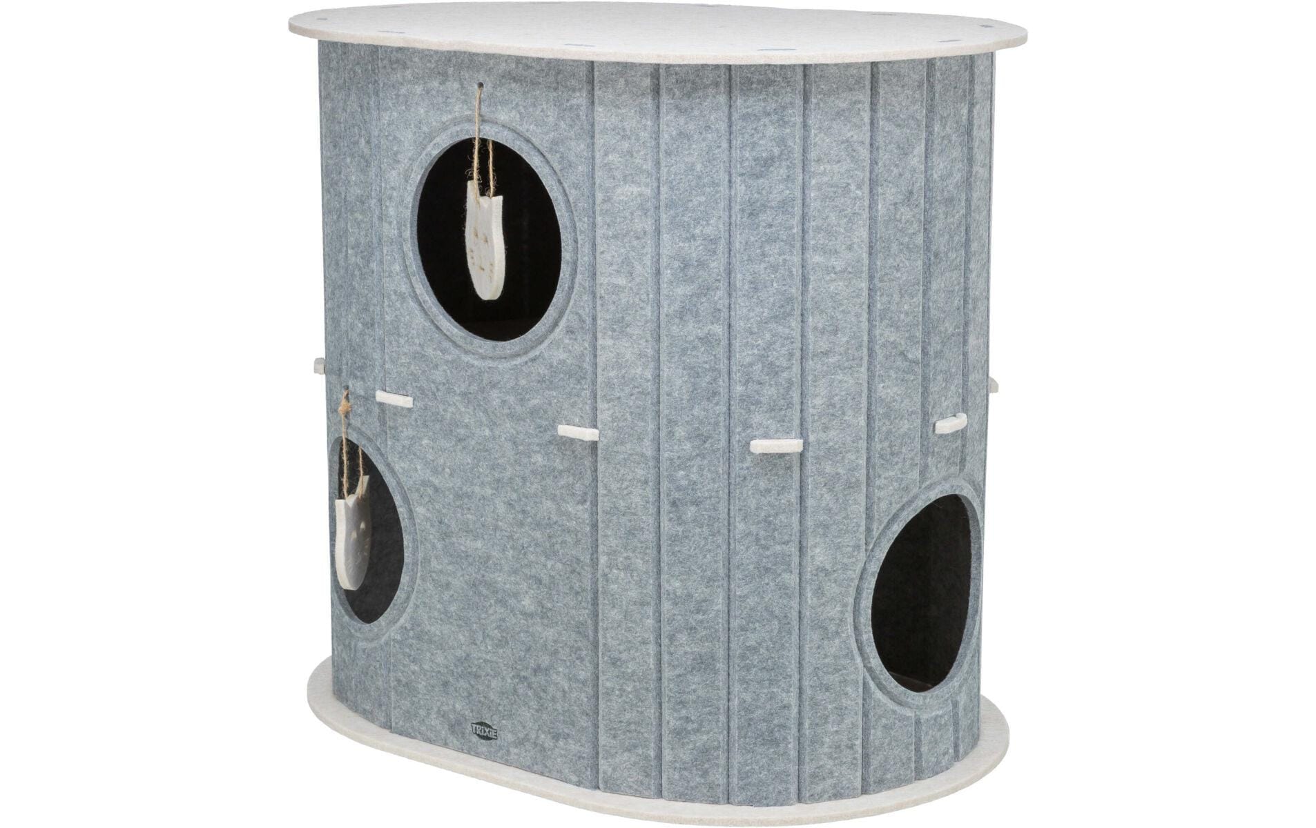 TRIXIE Grotte de sommeil »Mara Höhle Filz 2 Etagen Oval 66 x 62 x 46 cm« forme stable