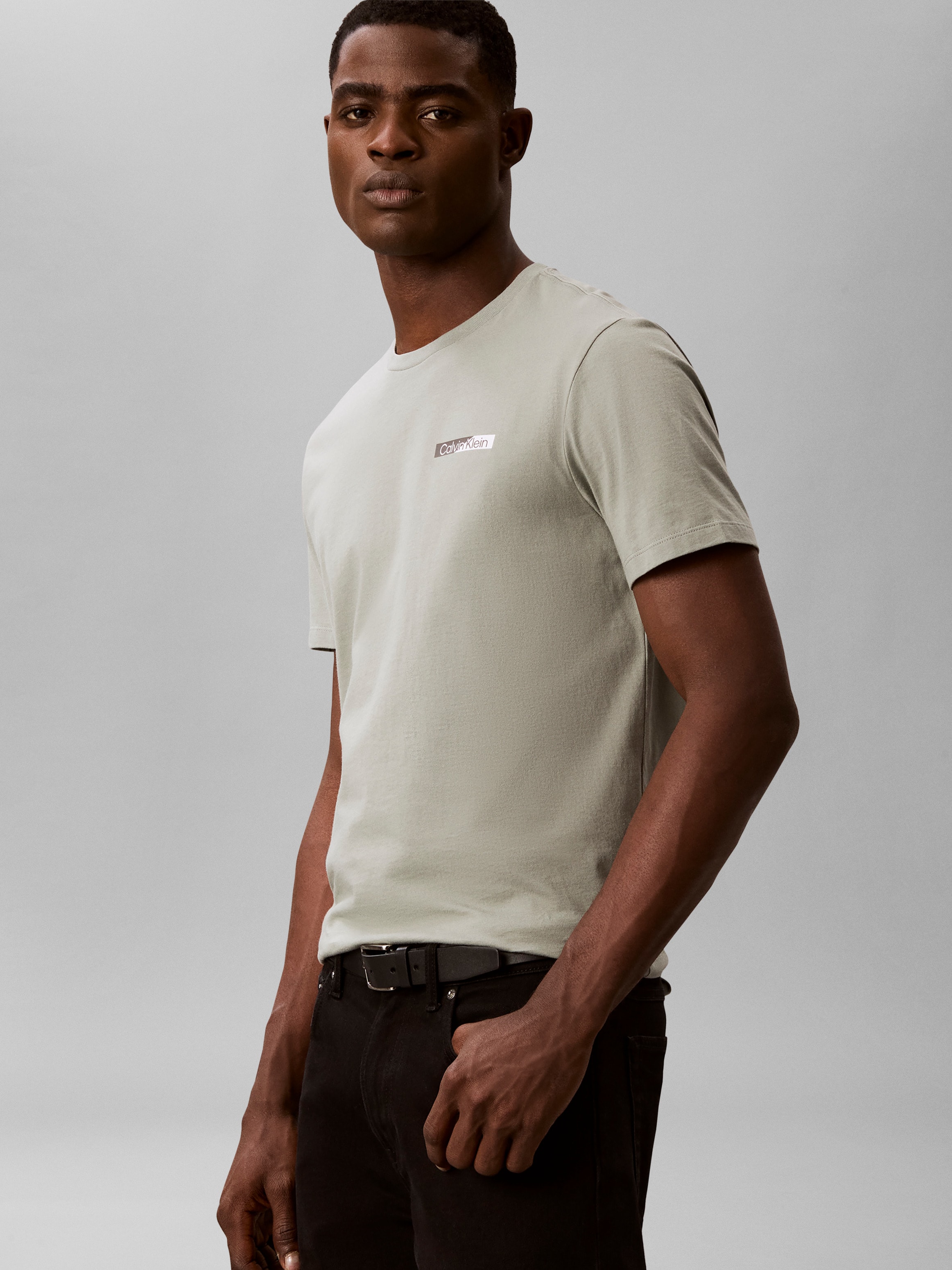 Calvin Klein T-shirt coton pur, coupe regular, impression poitrine et dos