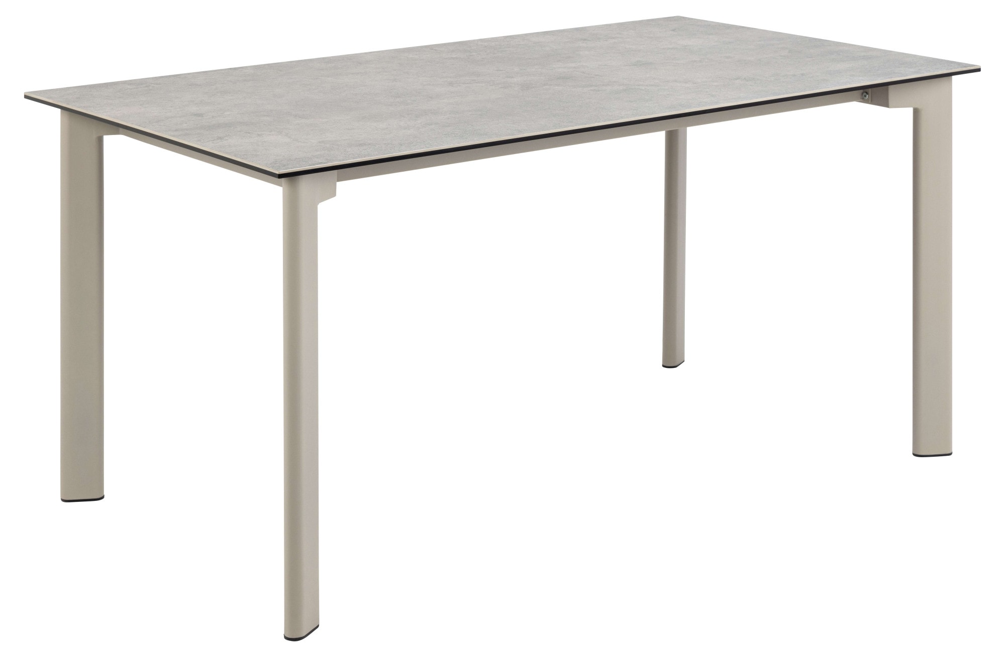 Image of ACTONA GROUP Esstisch "Palermo" Esstisch, Tischplatte grau Anista rau keramisch, 160x90x75cm