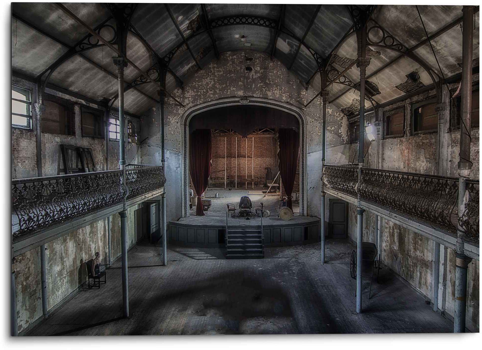 Image of Reinders! Wandbild »Aluminium Wandbild Das Podium Altes Theater - Urban - Vintage«, Gebäude, (1 St.) bei Ackermann Versand Schweiz