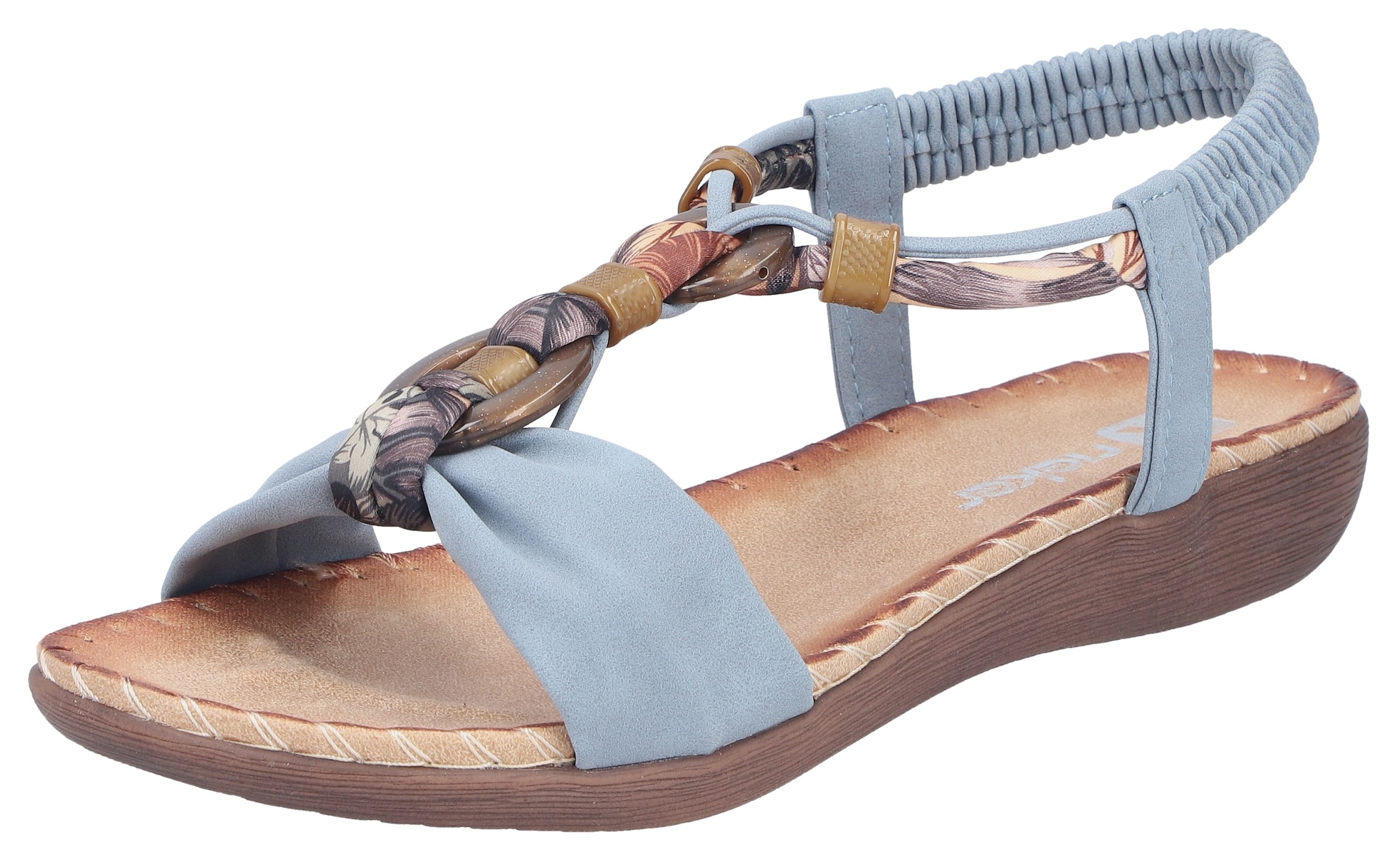 Rieker Sandale  Chaussure d'été, chaussure de vacances, bride arrière avec élastique