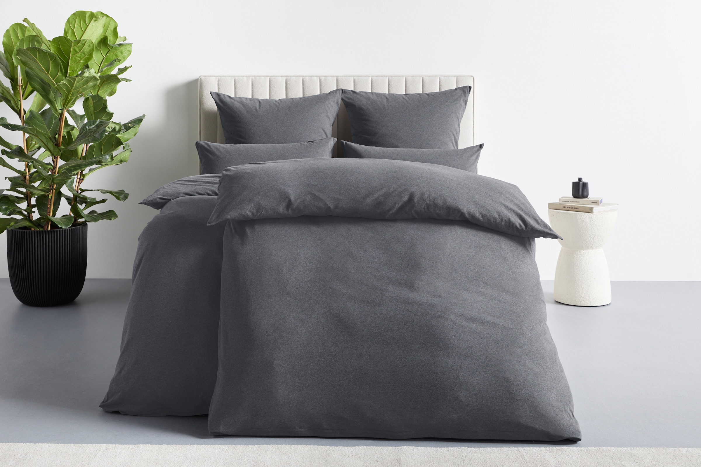 my home Linge de lit »Valje« 2 cuis tlg. NEUHEIT: ab Grösse 135x200 cm, Jersey Qualität in Melange-Optik