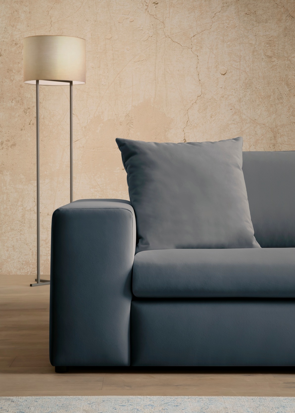 Home affaire 3-Sitzer »SLEETLAND XXL in Samtvelours oder Vintage-Leder-Optik« besonders gross und bequem