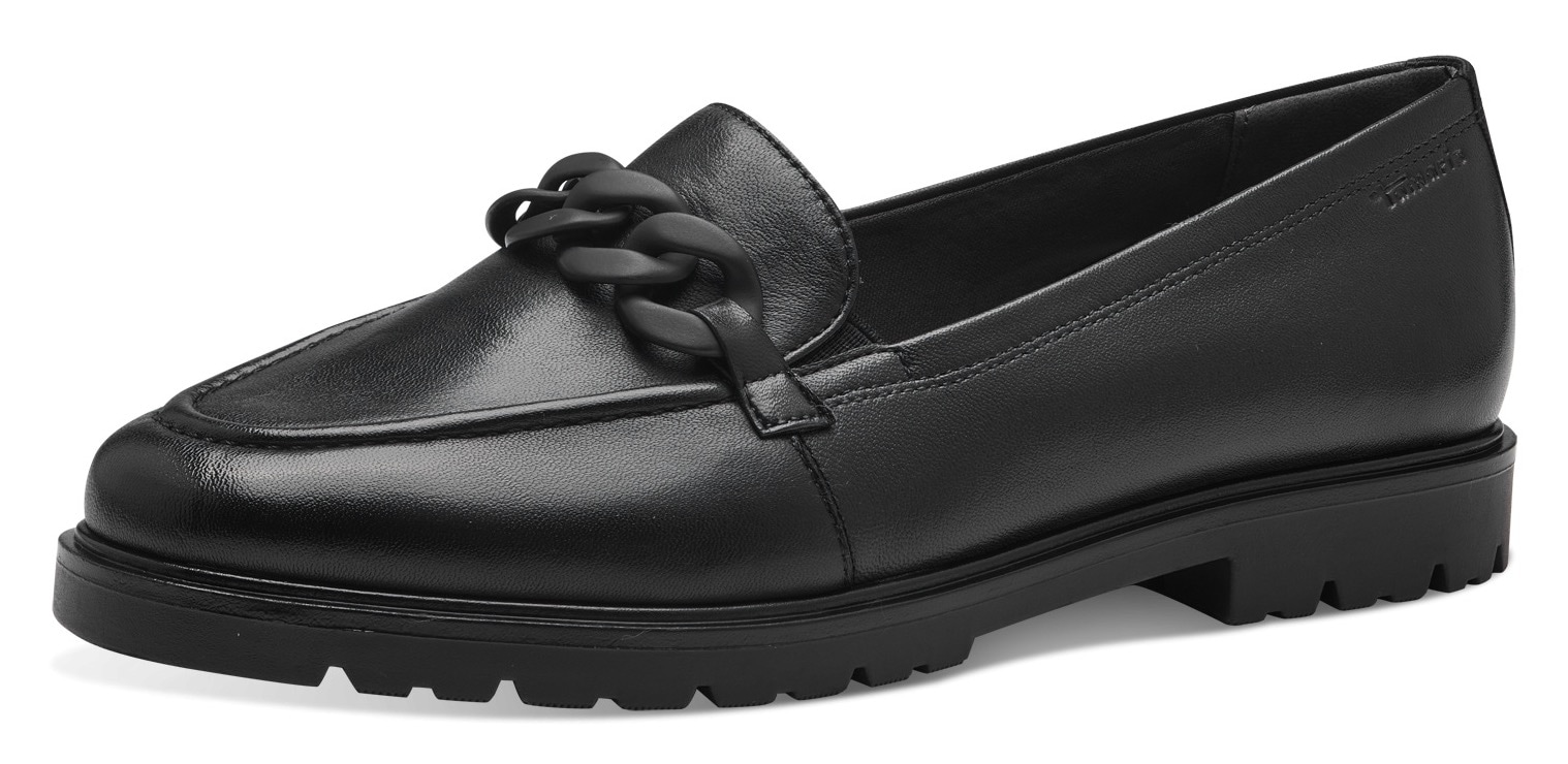 Image of Tamaris Slipper Loafer, Slipper, Schlupfschuh mit eleganter Zierkette