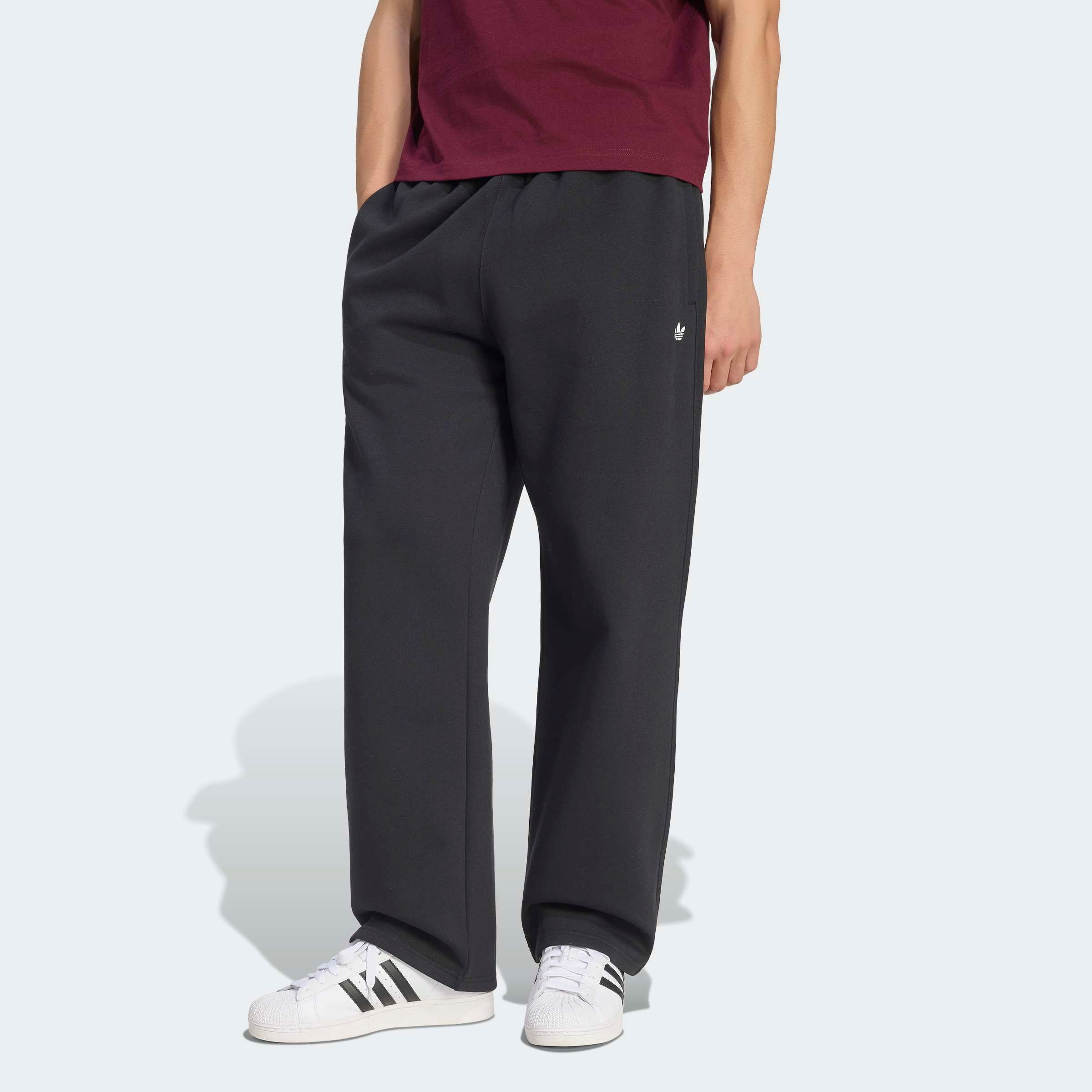 Image of adidas Originals Sporthose "TREFOIL ESSENTIALS, OFFENER SAUM" sportlicher Stil, normal-weite Passform, ohne Verschluss